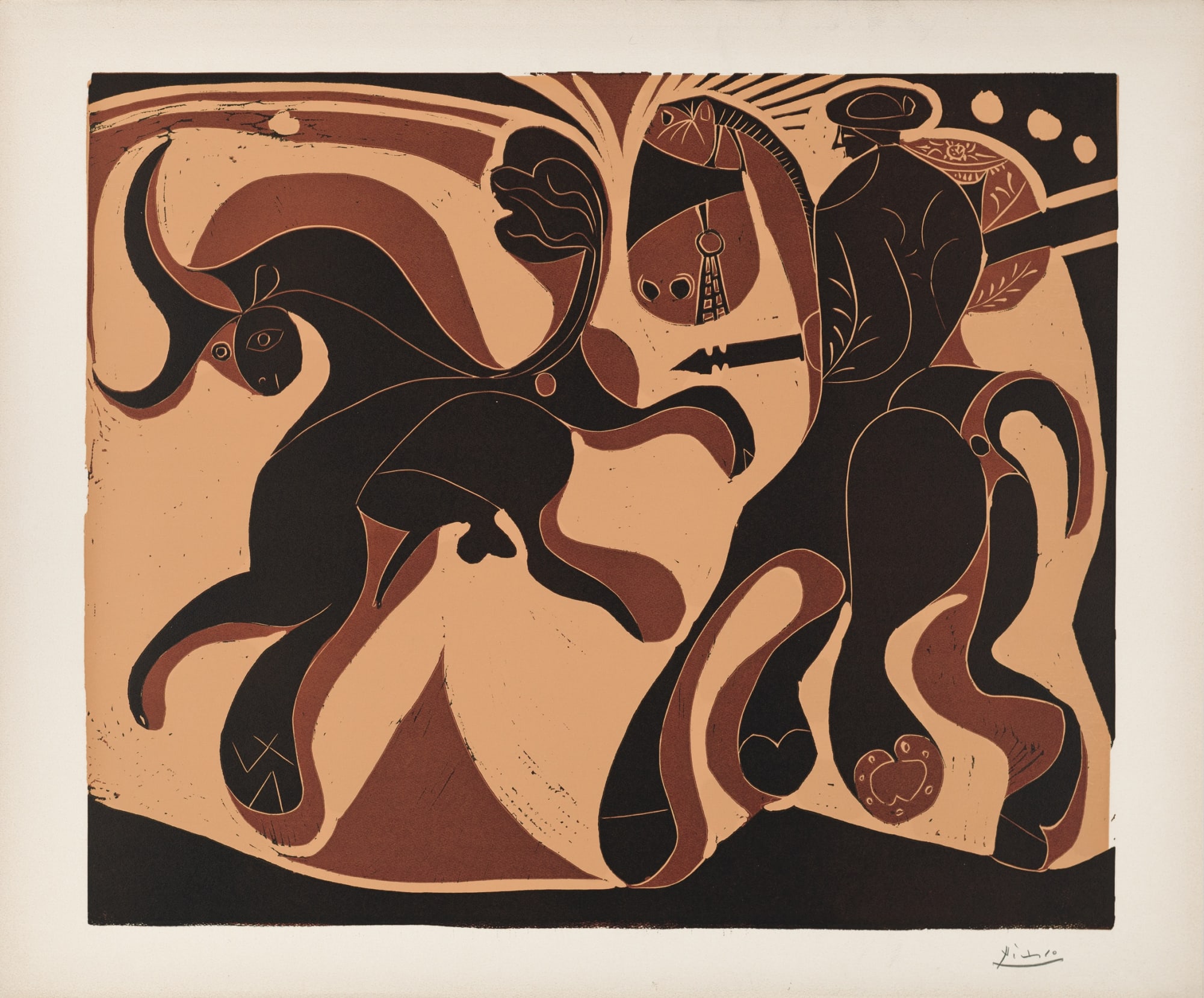 Pablo Picasso, Taureau et Picador, 1959