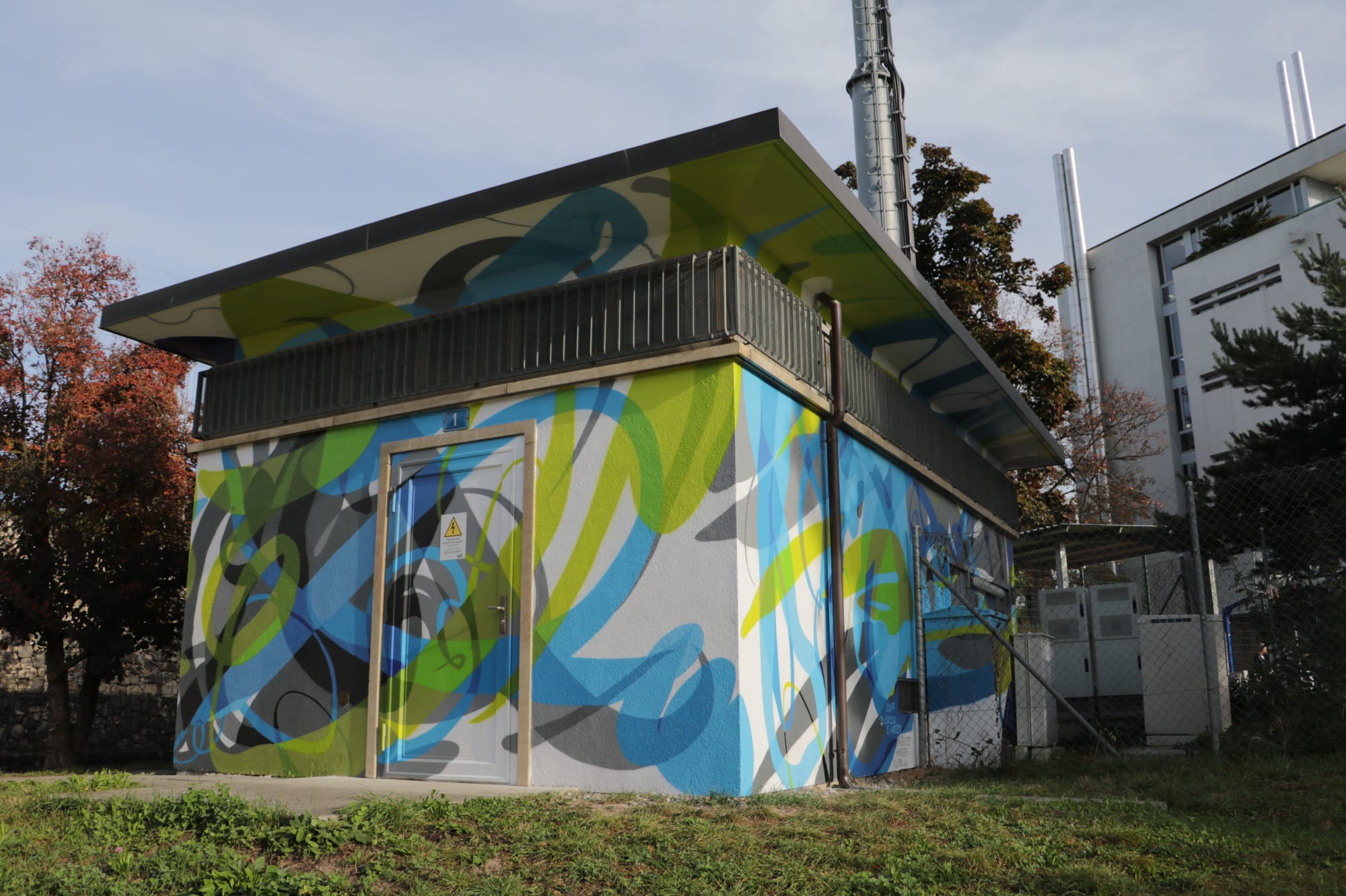 DAVID LUCCO & EDUARD KASPER | 2018 Bezirksstation Wasserstelzen, Riehen AUFTRAGGEBER: IWB principal: iwb