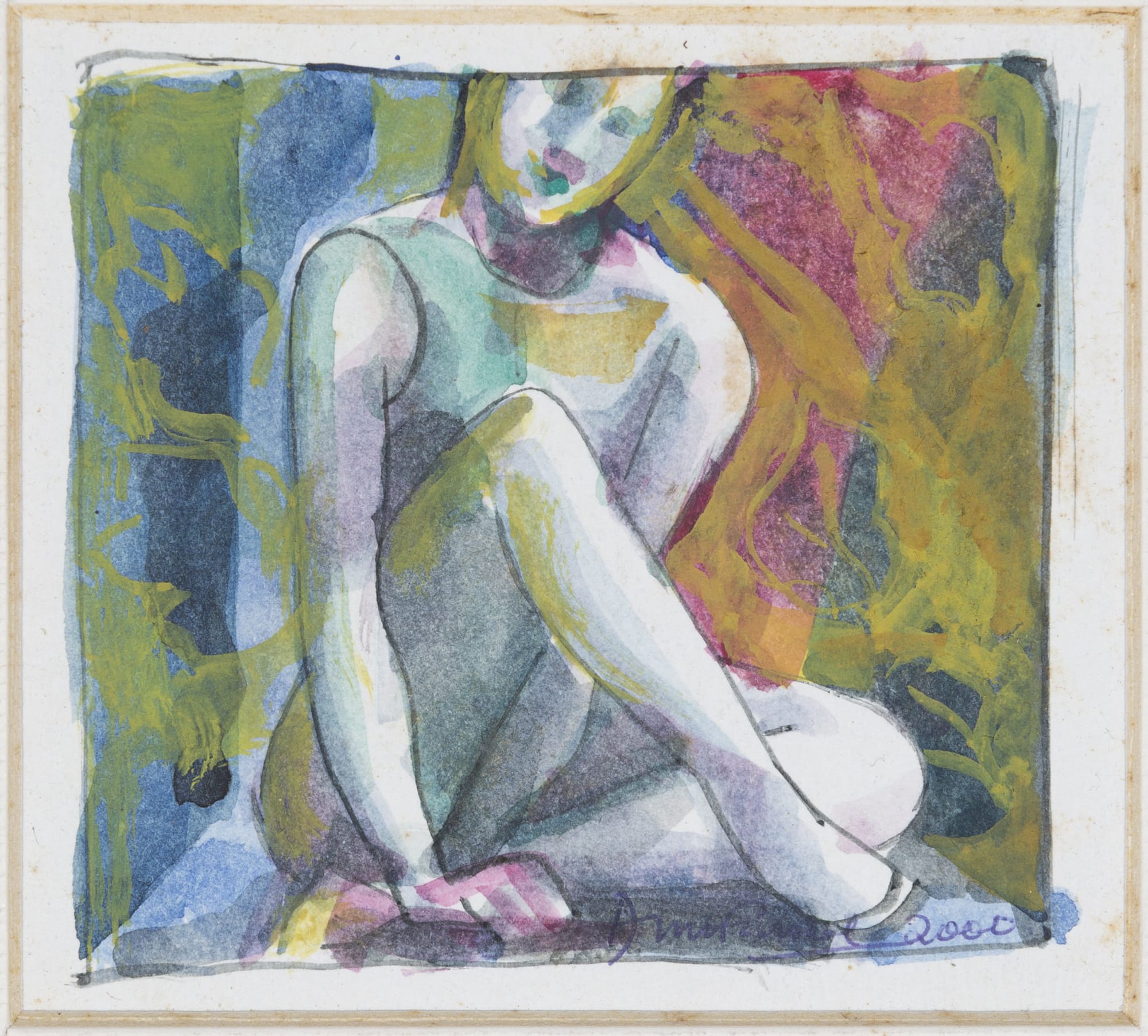Anupam Sud Untitled Watercolour on paper 3.5 x 4 inches 2000