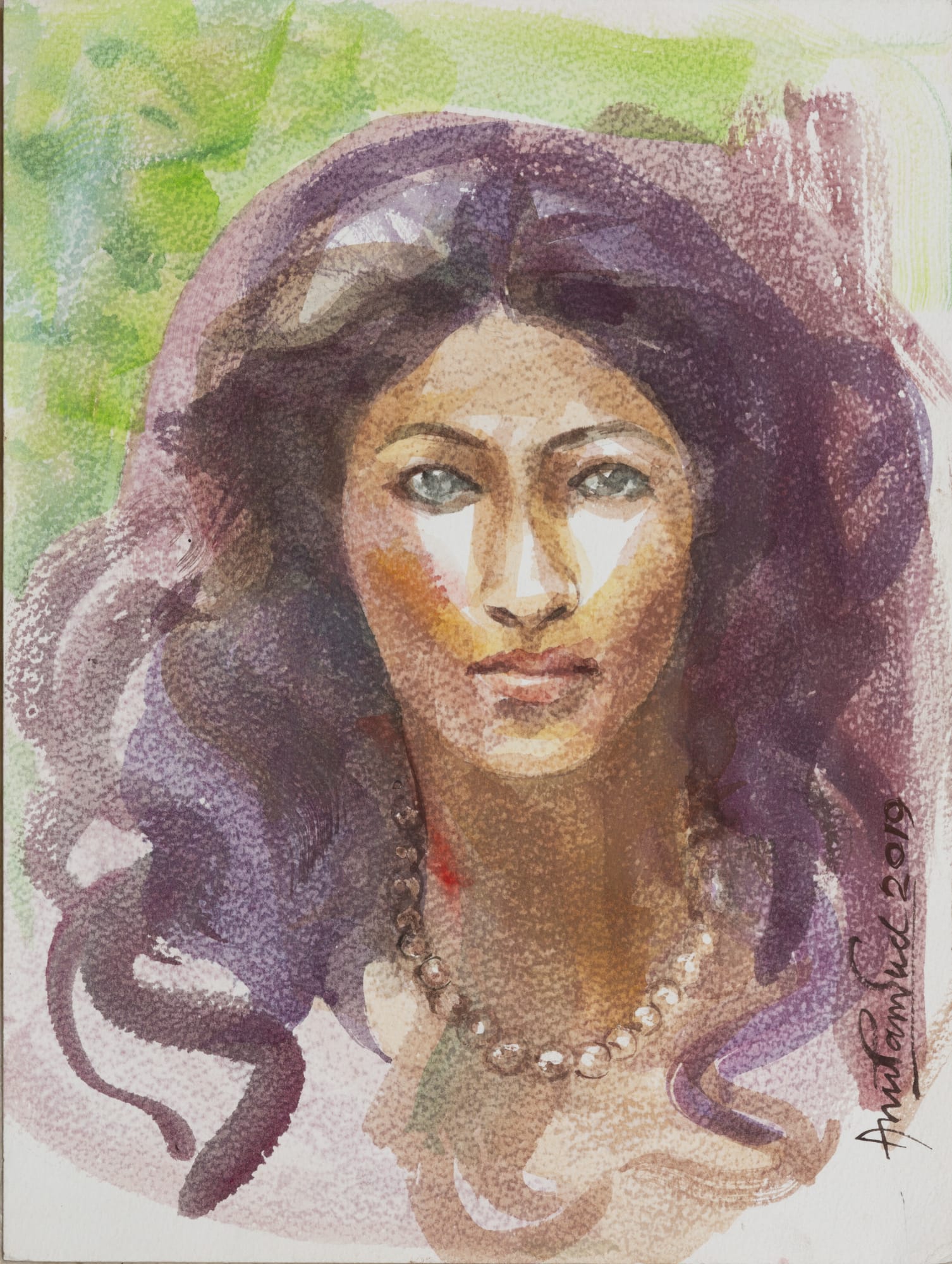 Anupam Sud Untitled Watercolour on paper 12 x 9 inches 2019