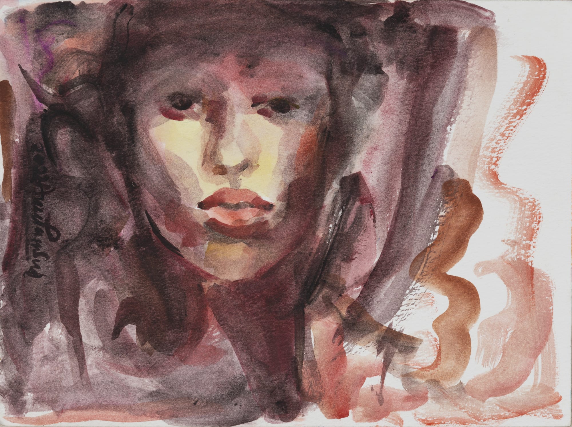 Anupam Sud Untitled Watercolour on paper 9 x 12 inches 2022