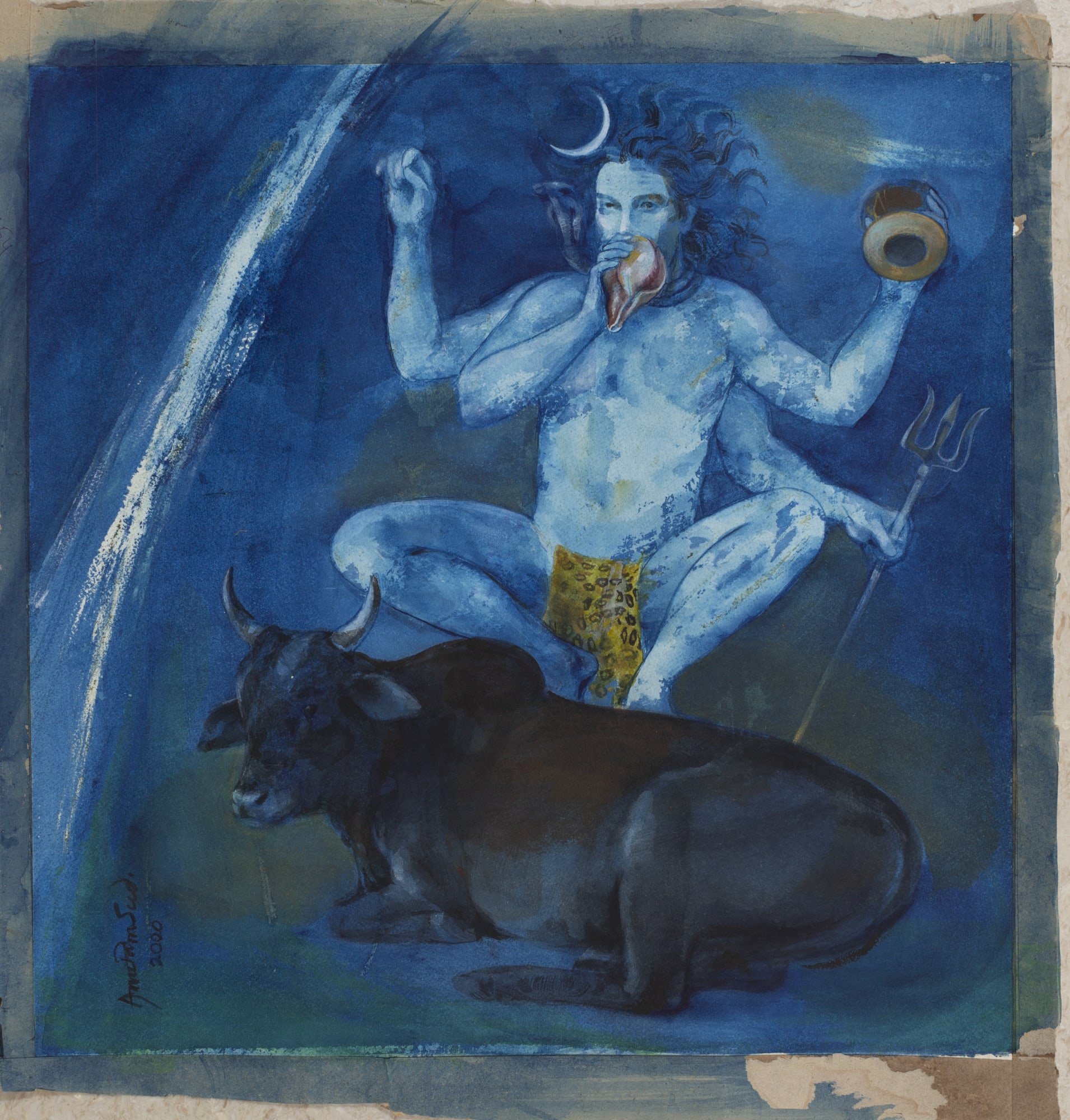 Anupam Sud Untitled Watercolour on paper 19 x 19 inches 2020