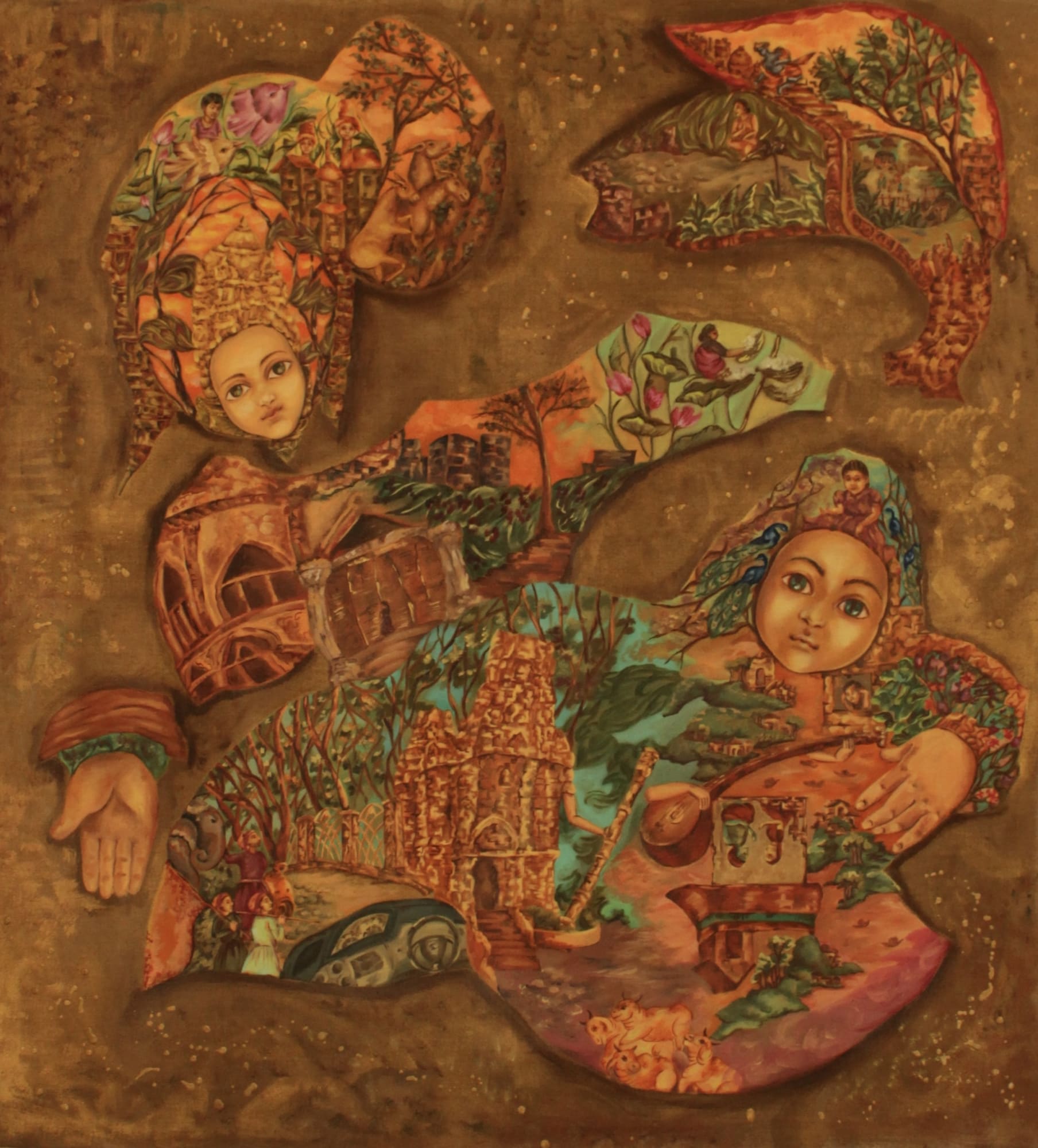 Abhijna Vemuru Kasa Smriti Oil on linen 40 x 34 inches 2016