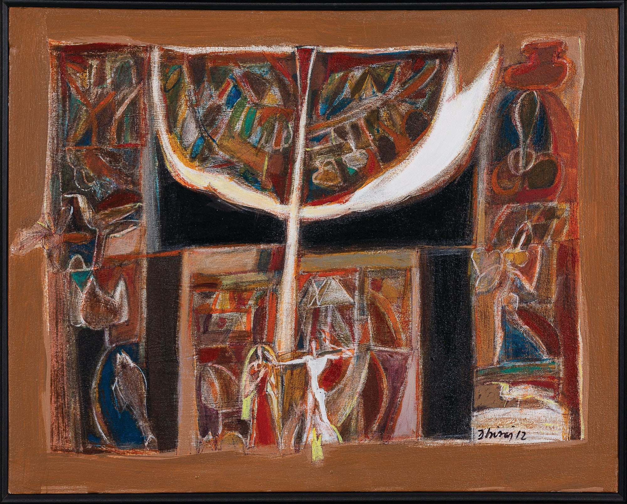 Dhiraj Choudhury Tree of Life Oil and acrylic on canvas 24 x 30 inches 2012