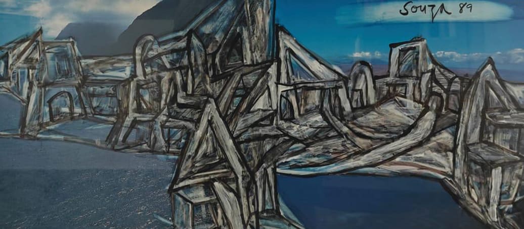 Francis Newton Souza Untitled Chemical alteration on paper 9 x 21 inches 1989