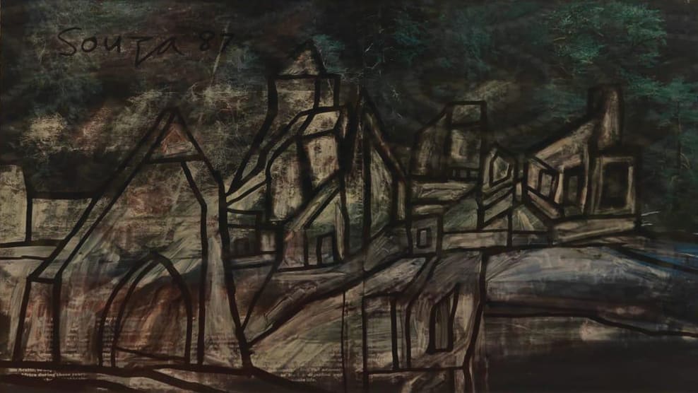 Francis Newton Souza Untitled Chemical alteration on paper 12 x 19 inches 1987