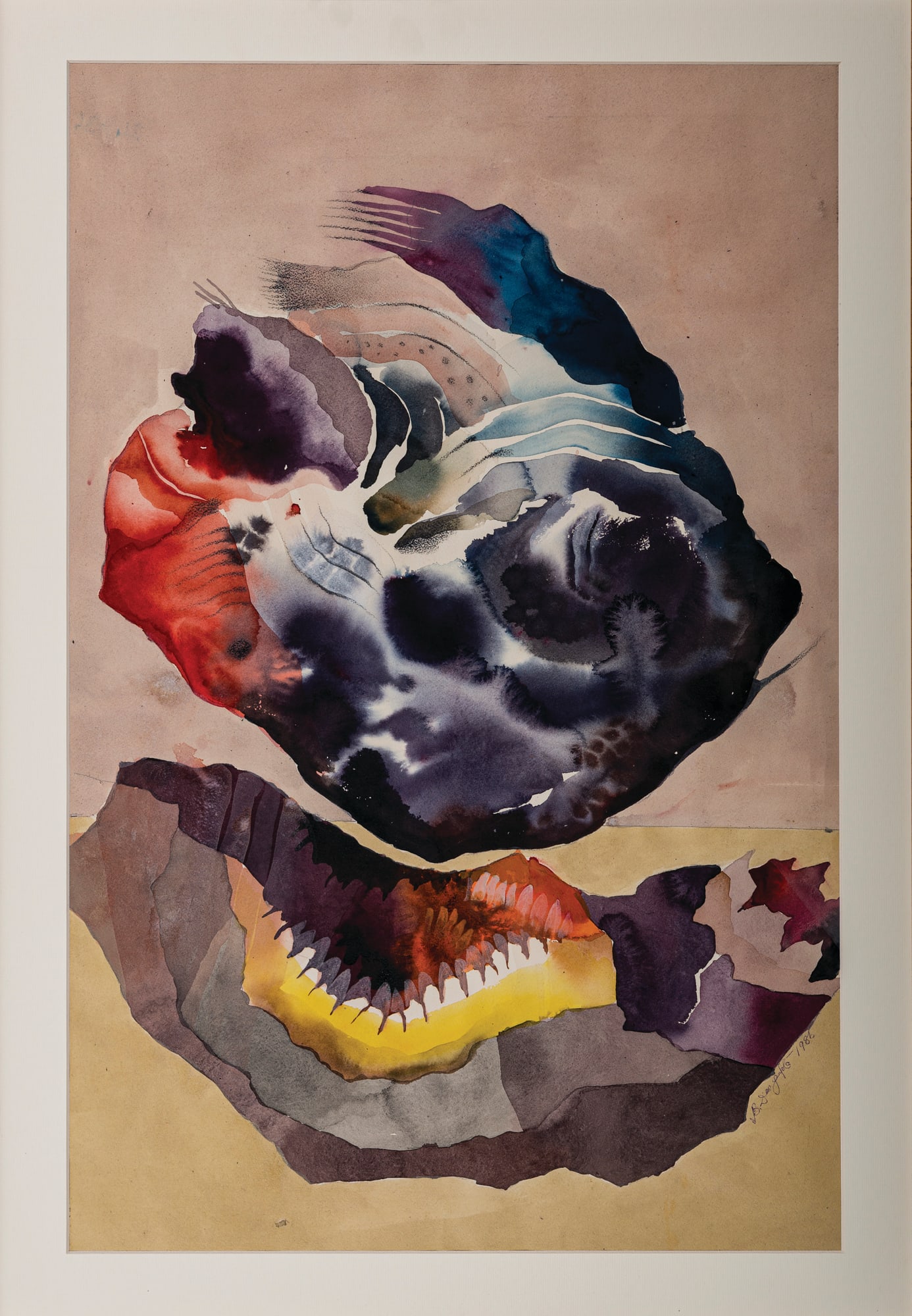 Bimal Dasgupta Untitled Watercolour on paper 30 x 20 inches 1986