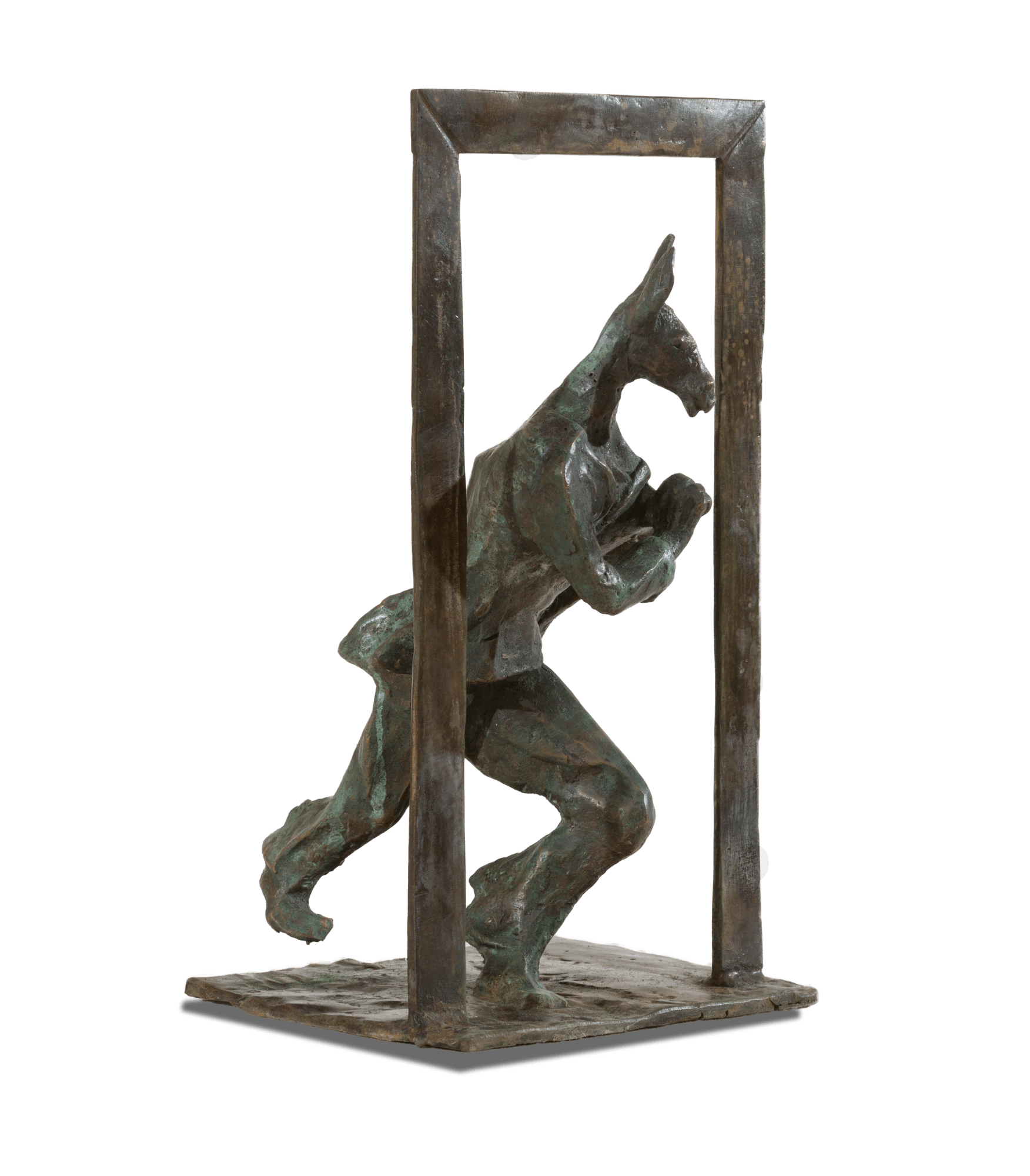 Manoj Aggarwal Blind Race Bronze 12 x 7 x 6 inches 2018