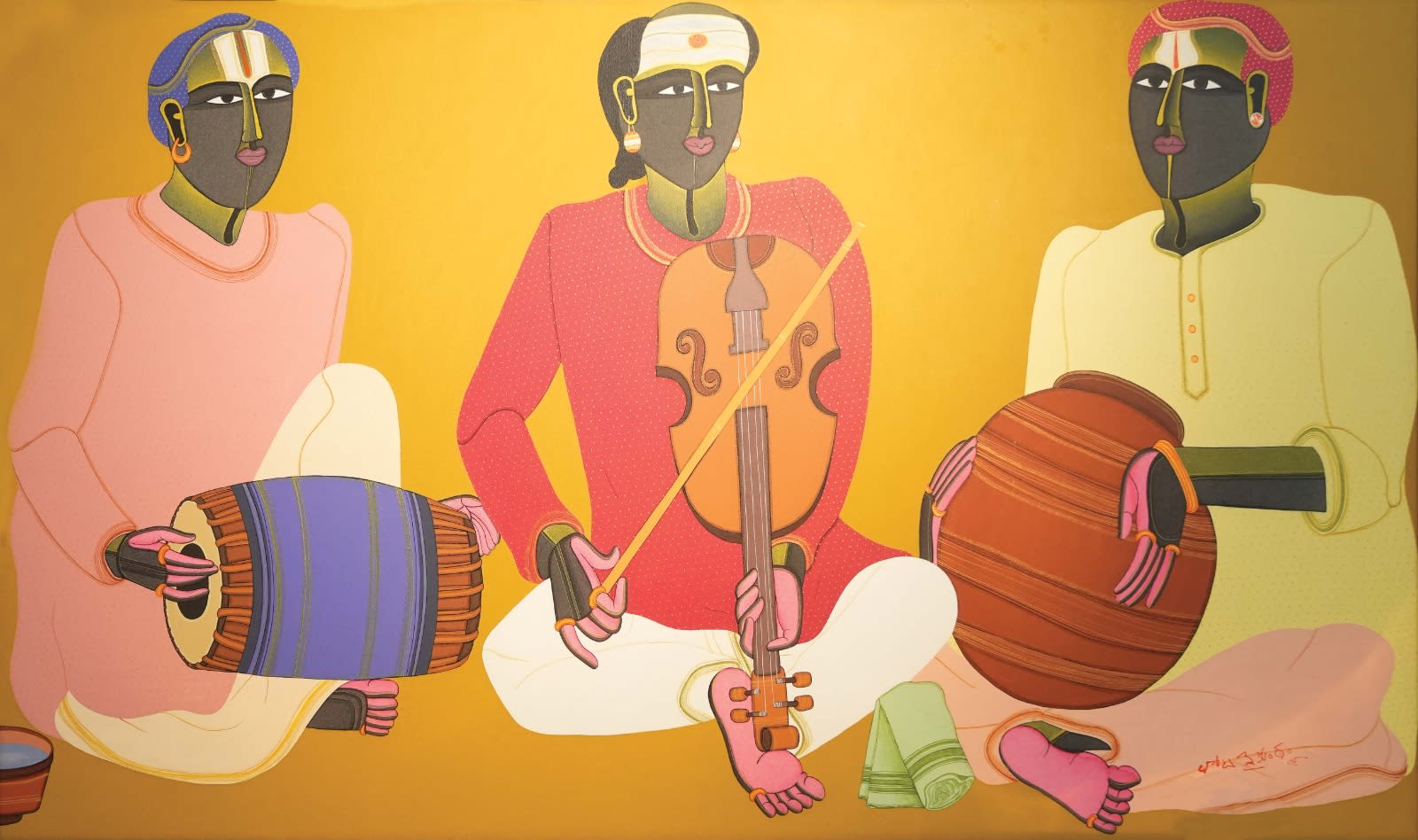 Thota Vaikuntam Untitled Acrylic on canvas 48 x 82 inches 2009