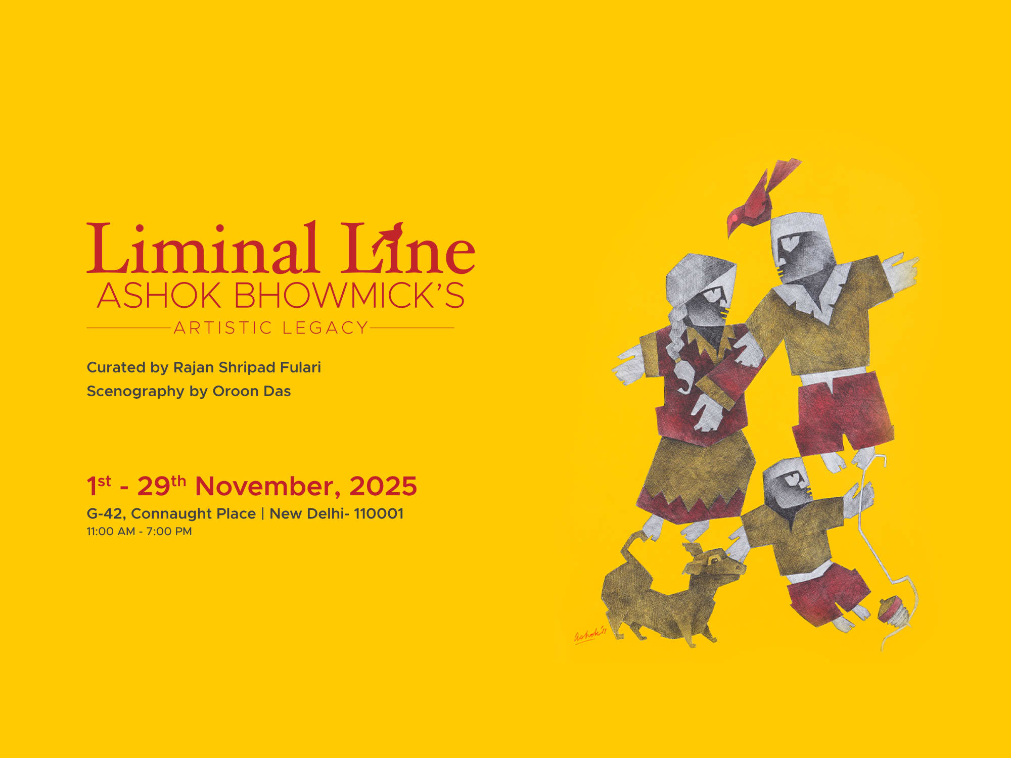 Liminal Line: Ashok Bhowmick's Artistic Legacy: Curated by Rajan Shripad Fulari
