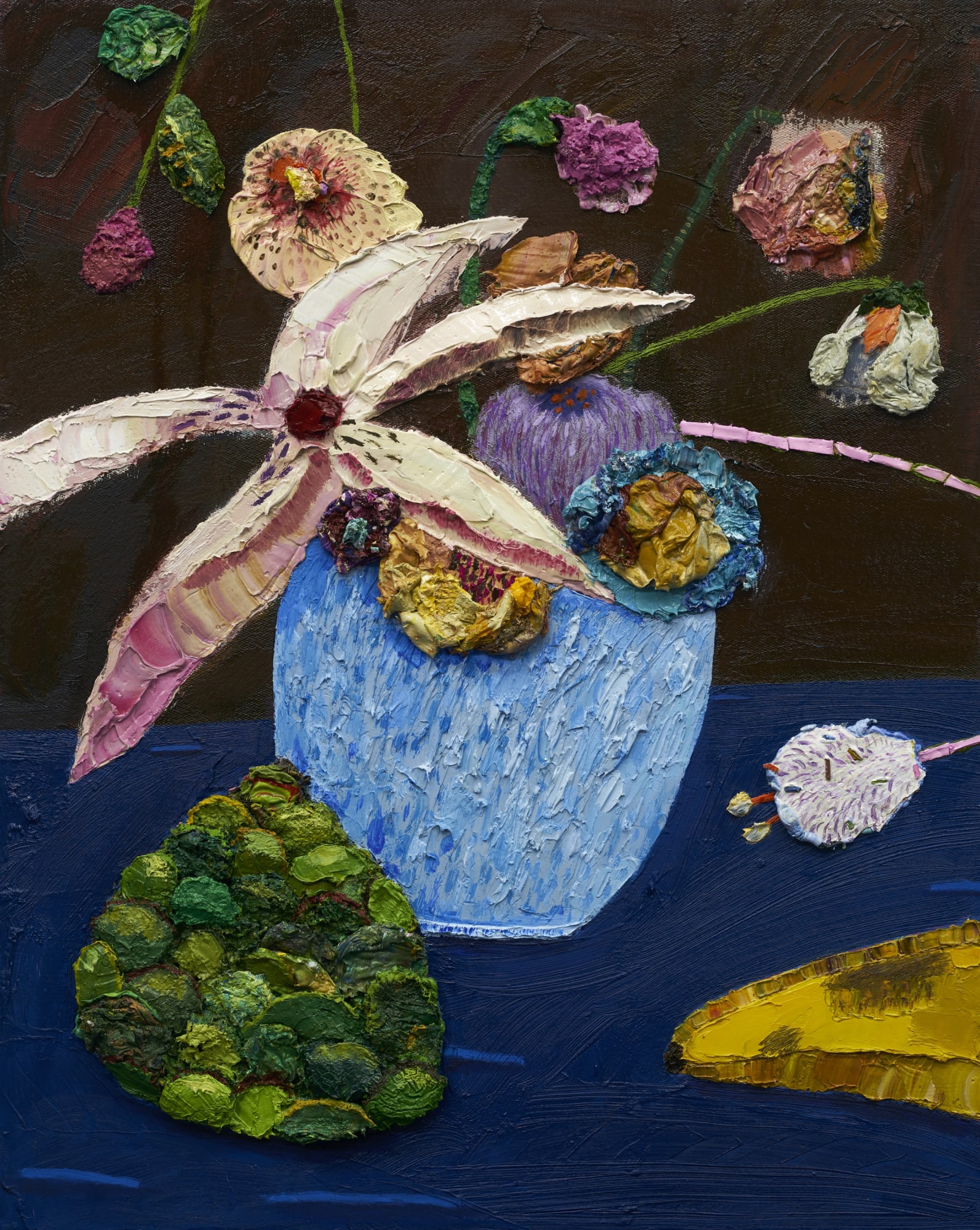 Still Life, Imported, 2022 Oil on canvas 50 x 40 cm / 19 3/4 x 15 3/4 in