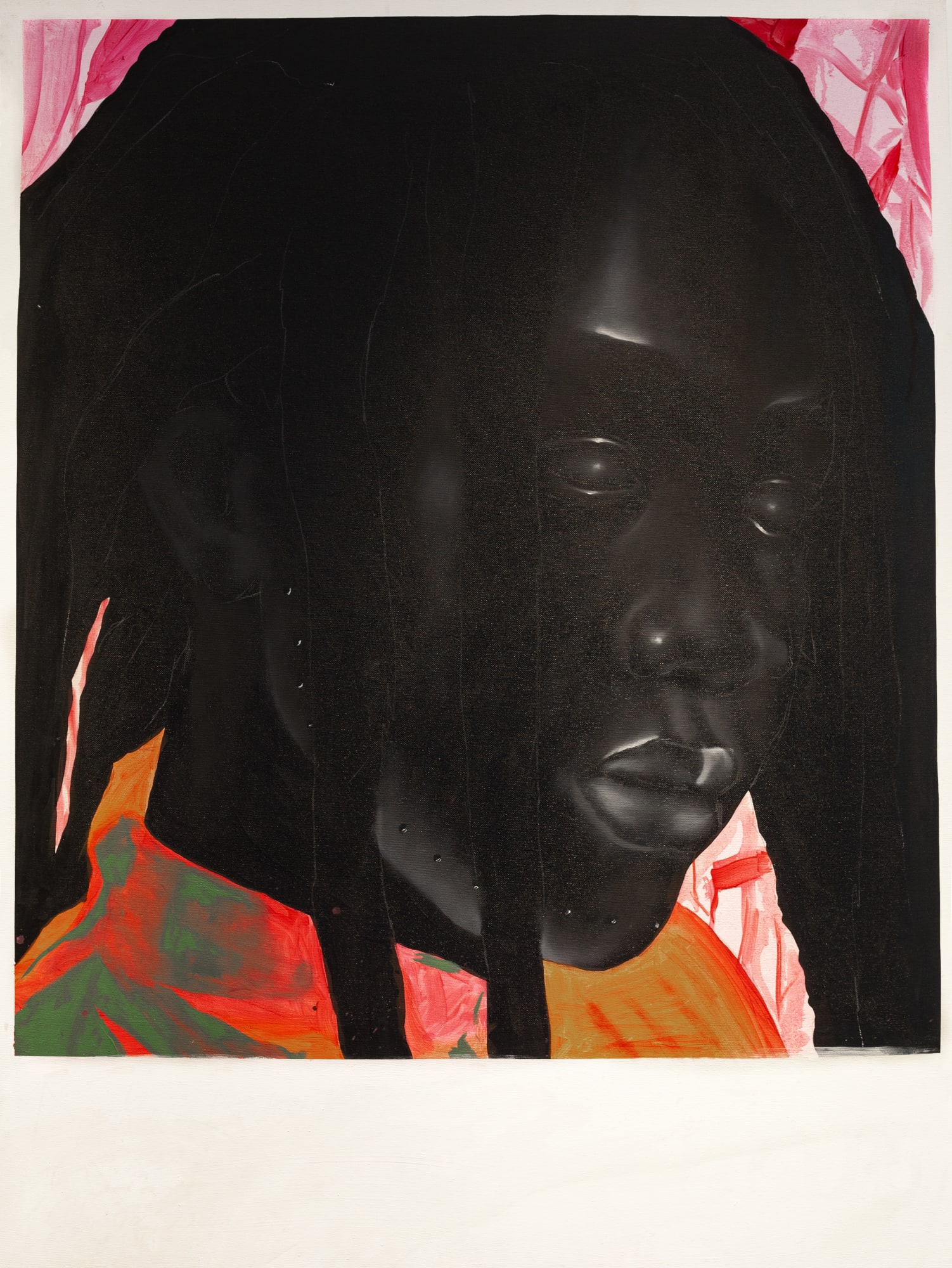 Peter Ojingiri In this chaotic place (polaroid 003), 2023 Oil and Acrylic on Canvas