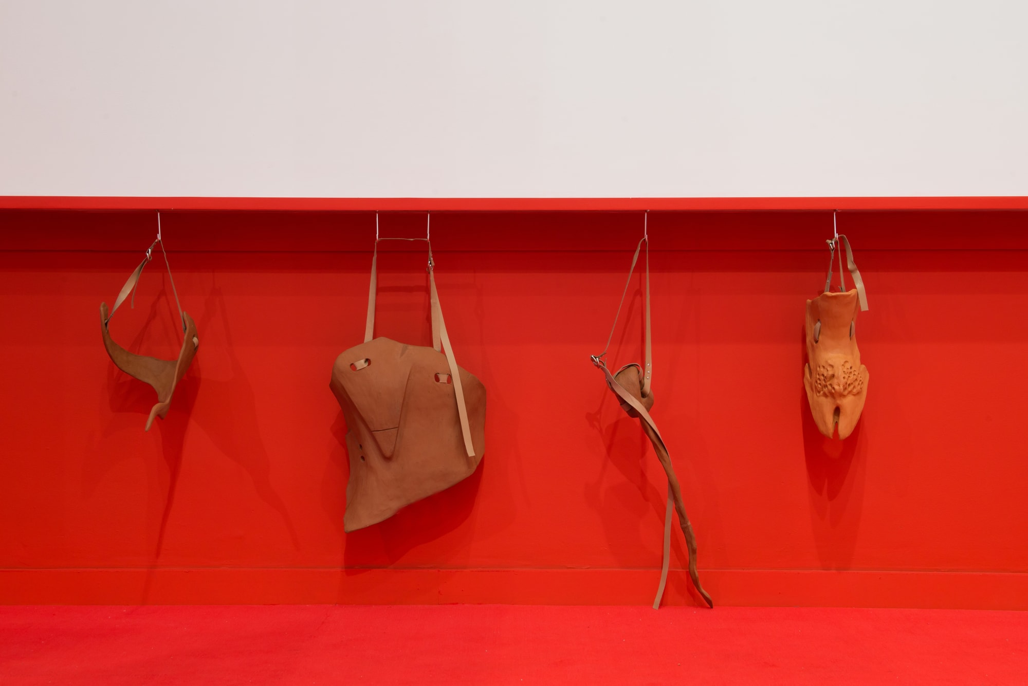 Props-Prosthesis, 2023 Terracota and leather