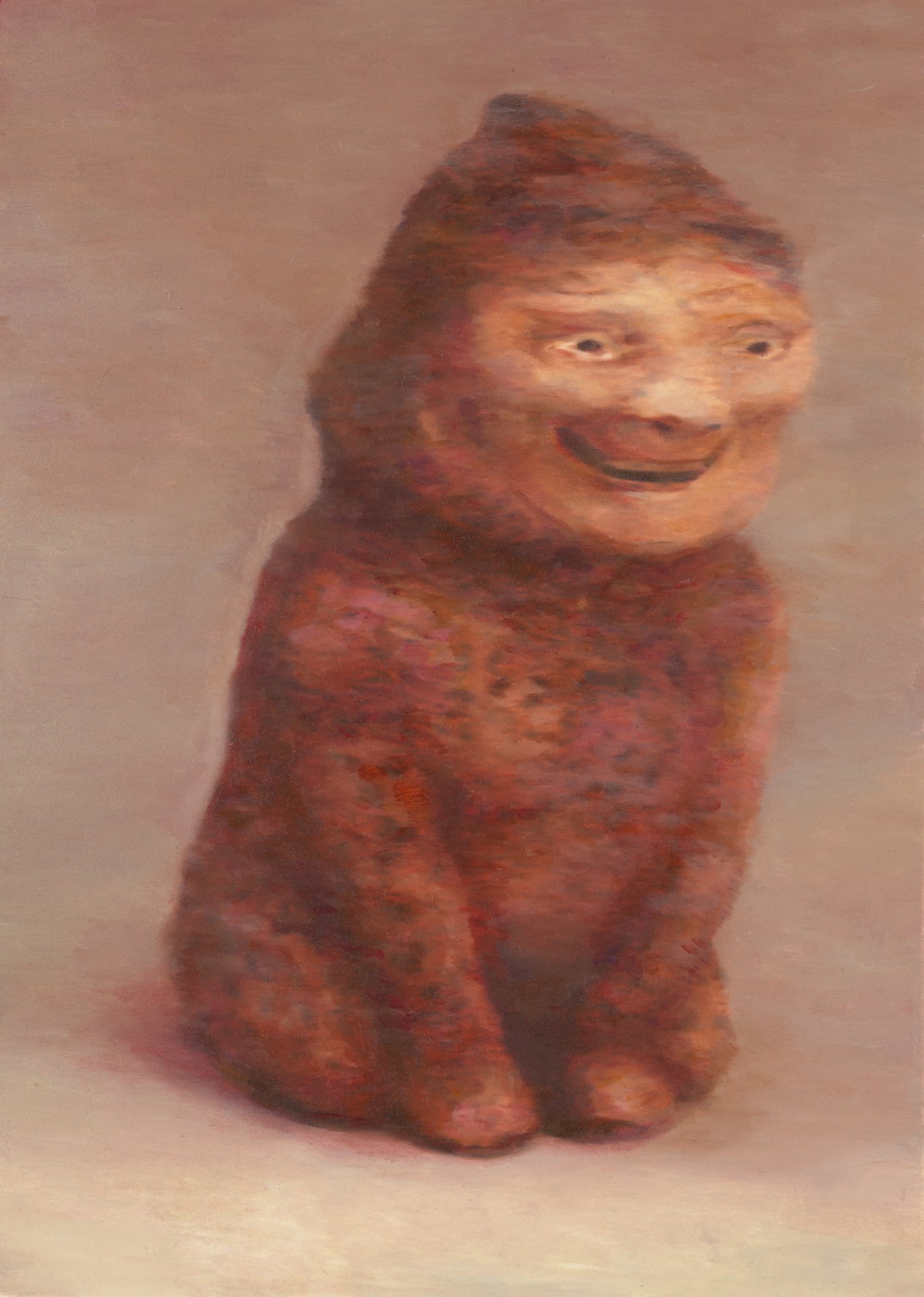 The daimon, 2022 Oil on Arches paper on Aluminum 33 x 23 cm