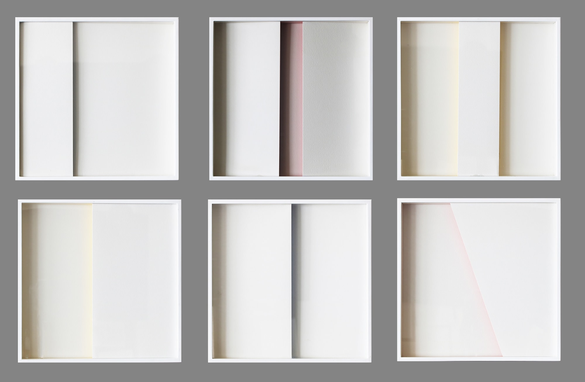 SACHIN TEKADE Prabhav | प्रभाव - The duality of Impression 12 x 12 x 1 Inches | Set of 6 Arches Paper 300 GSM and coloured Paper | 2023