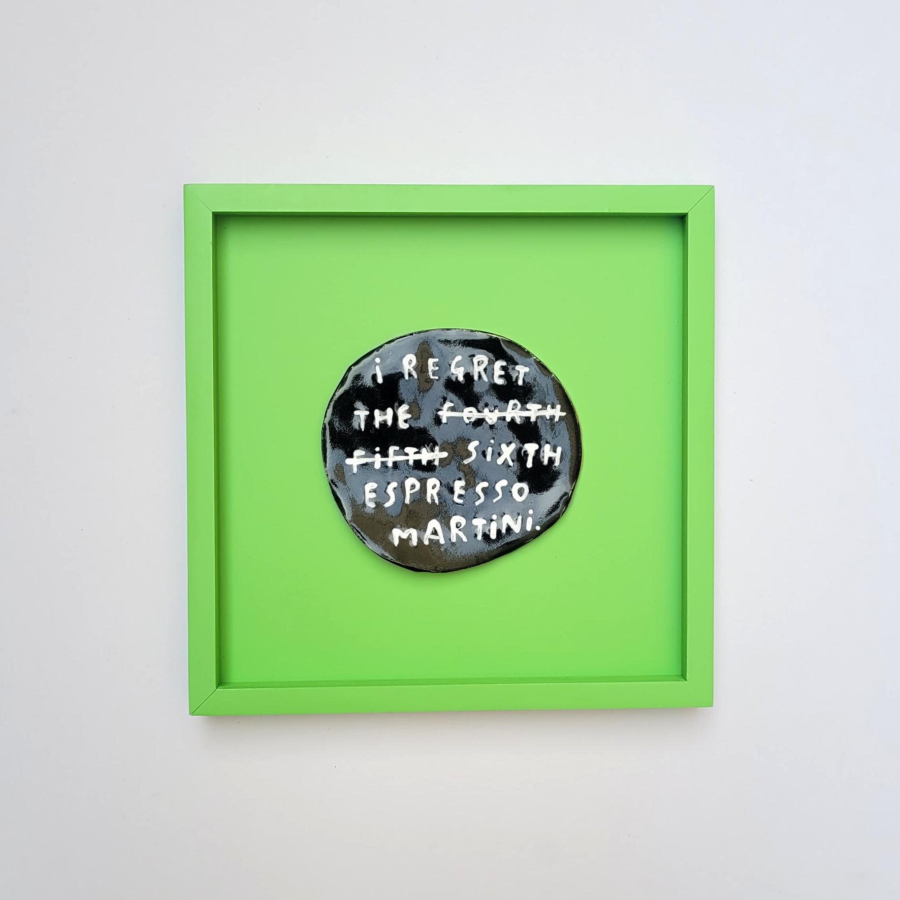 Dan Jamieson, I regret the sixth espresso martini (Framed)