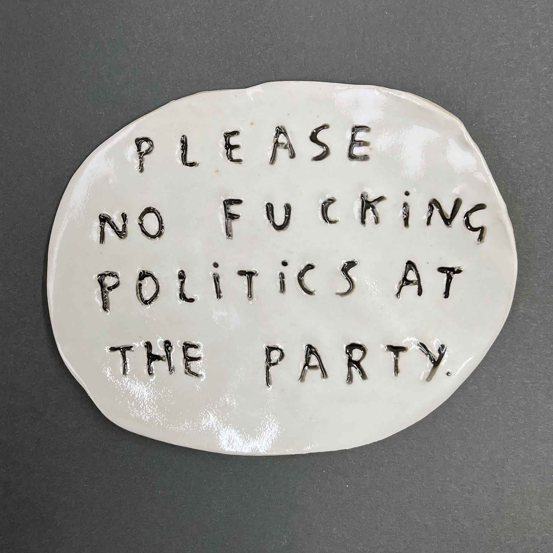 Dan Jamieson, Please no fucking politics at the party