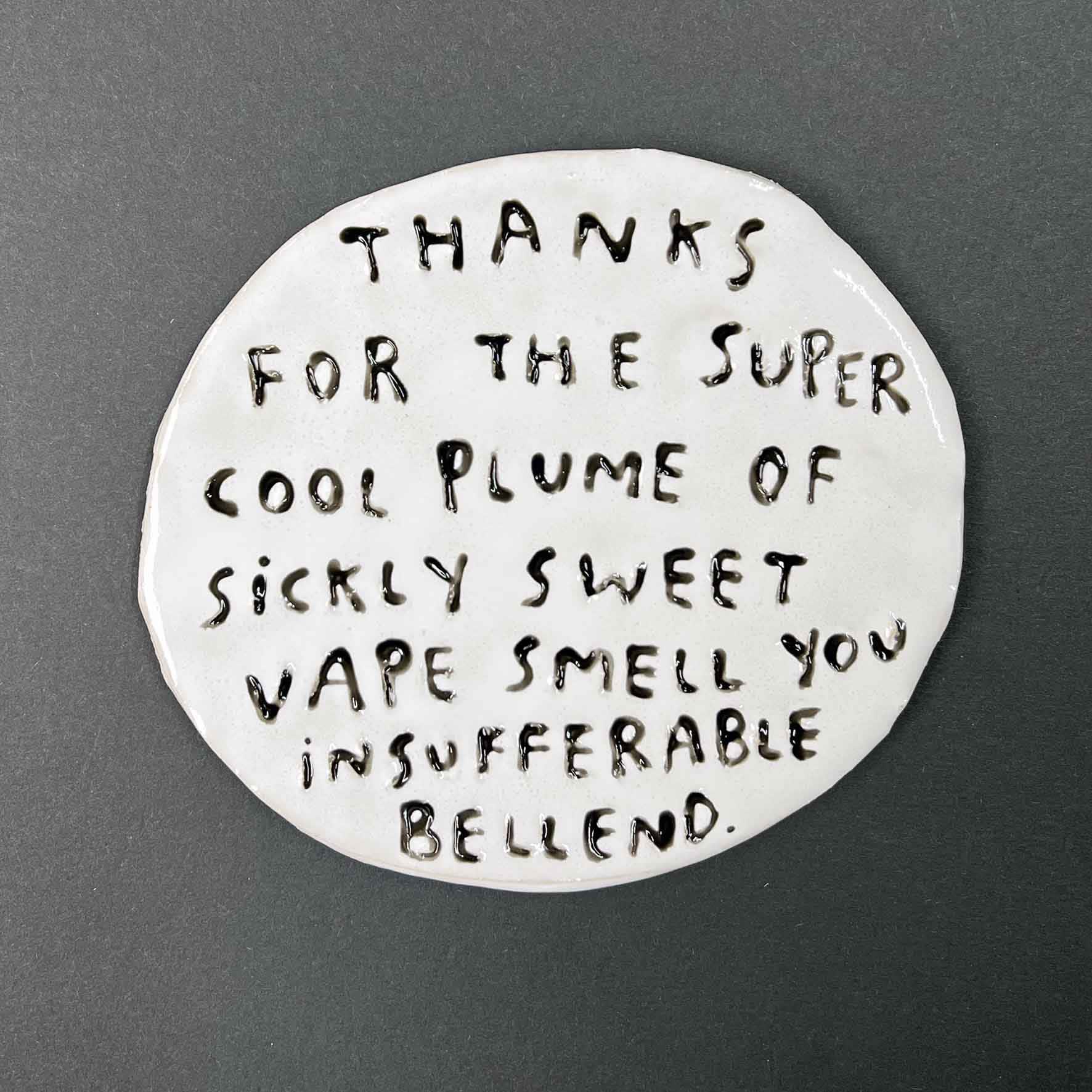 Dan Jamieson, Thanks for the super plume of sickly sweet vape smell you insufferable bellend