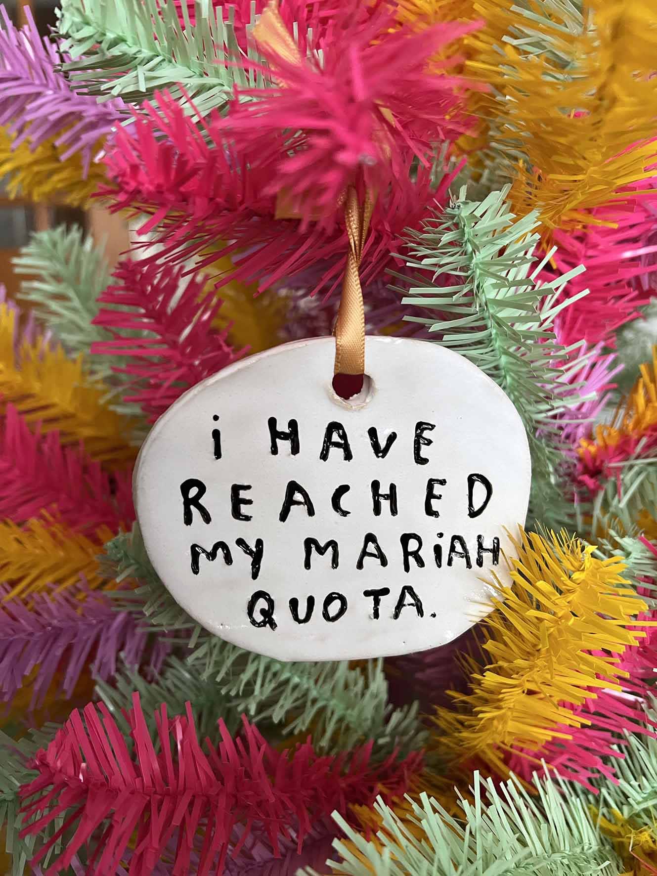 Dan Jamieson, I have reached my Mariah quota