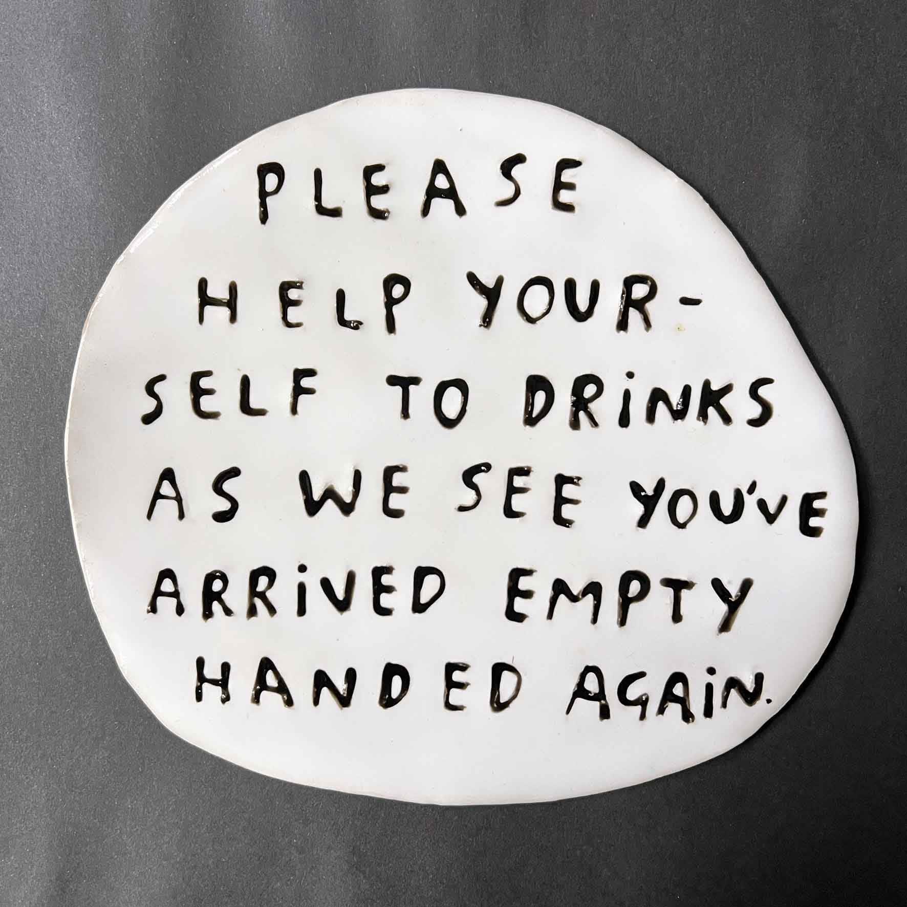 Dan Jamieson, Please help yourself to drinks as we see you've arrived empty handed again