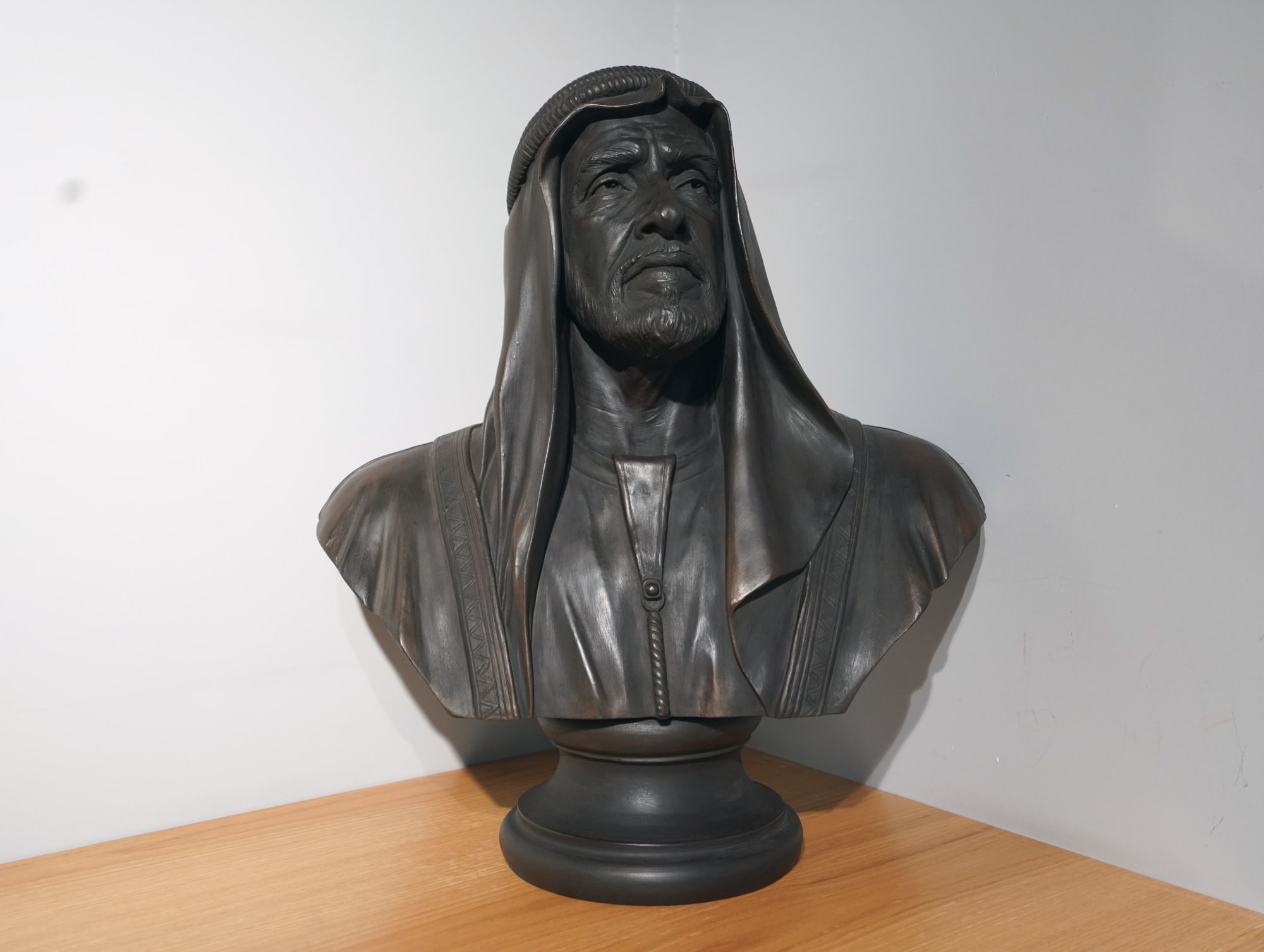 Tribute Sculpture of HH sheikh Zayed Bin Sultan Al Nahyan, Ahmed Abdel Fattah, Polyester, 2018