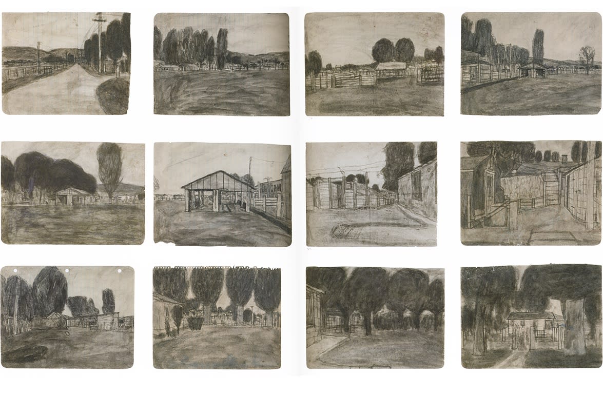 James Castle, Untitled (Landscape panorama), n.d