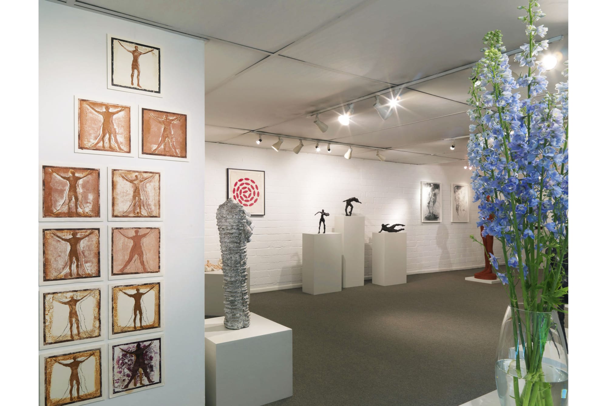 Installation View of Sue Freeborough: Corpus, a solo exhibition at Gallery Pangolin, 2012