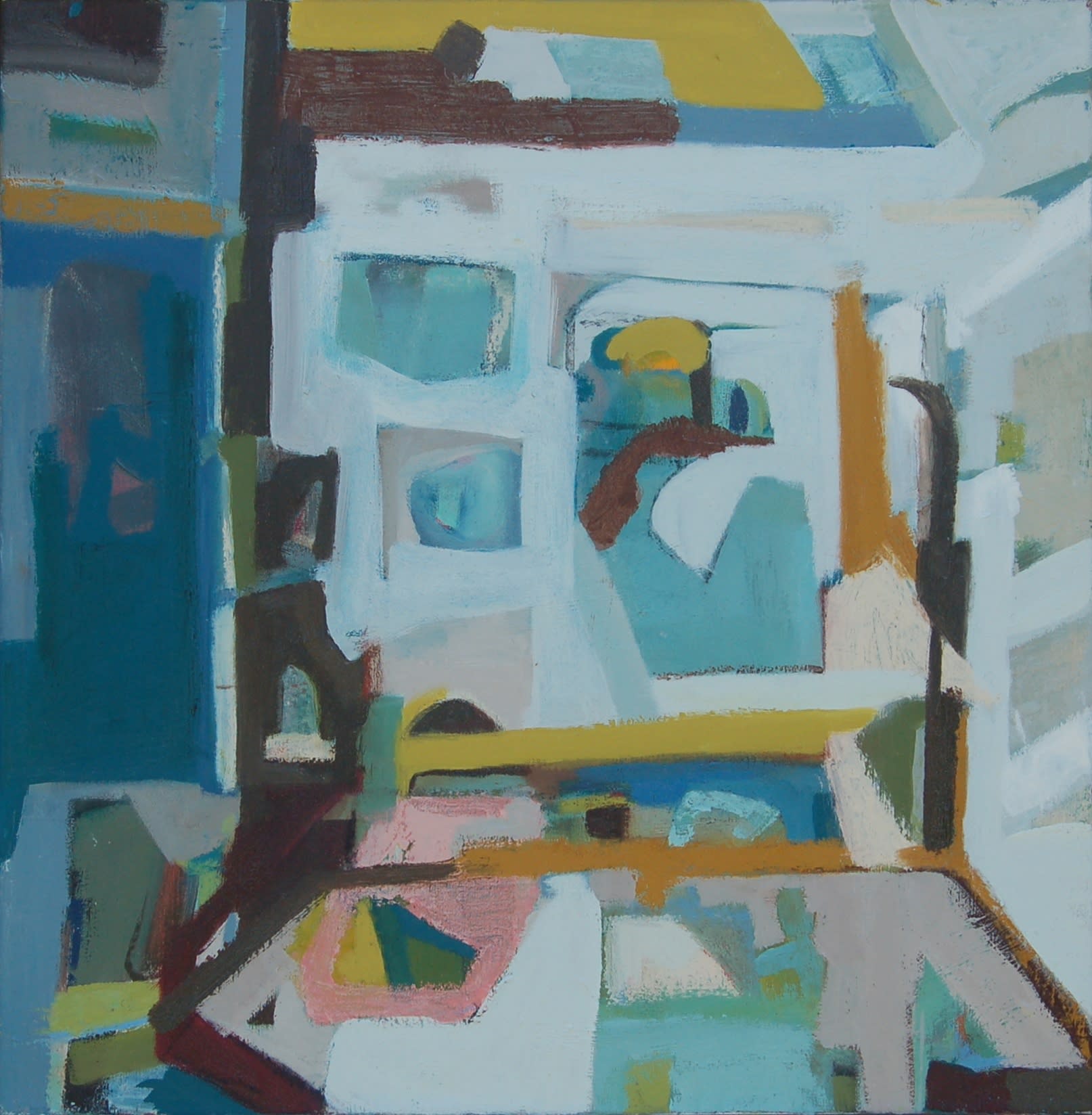 Jackie Russell Studio Interior II Oil on Canvas 55cm x 55cm £550