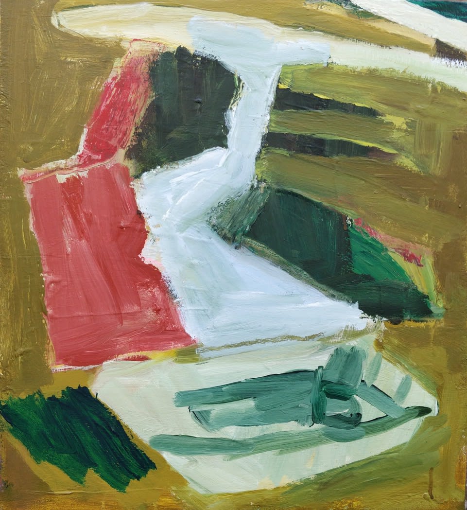 Simon Carter, Abandoned Boat and Creek, 2021