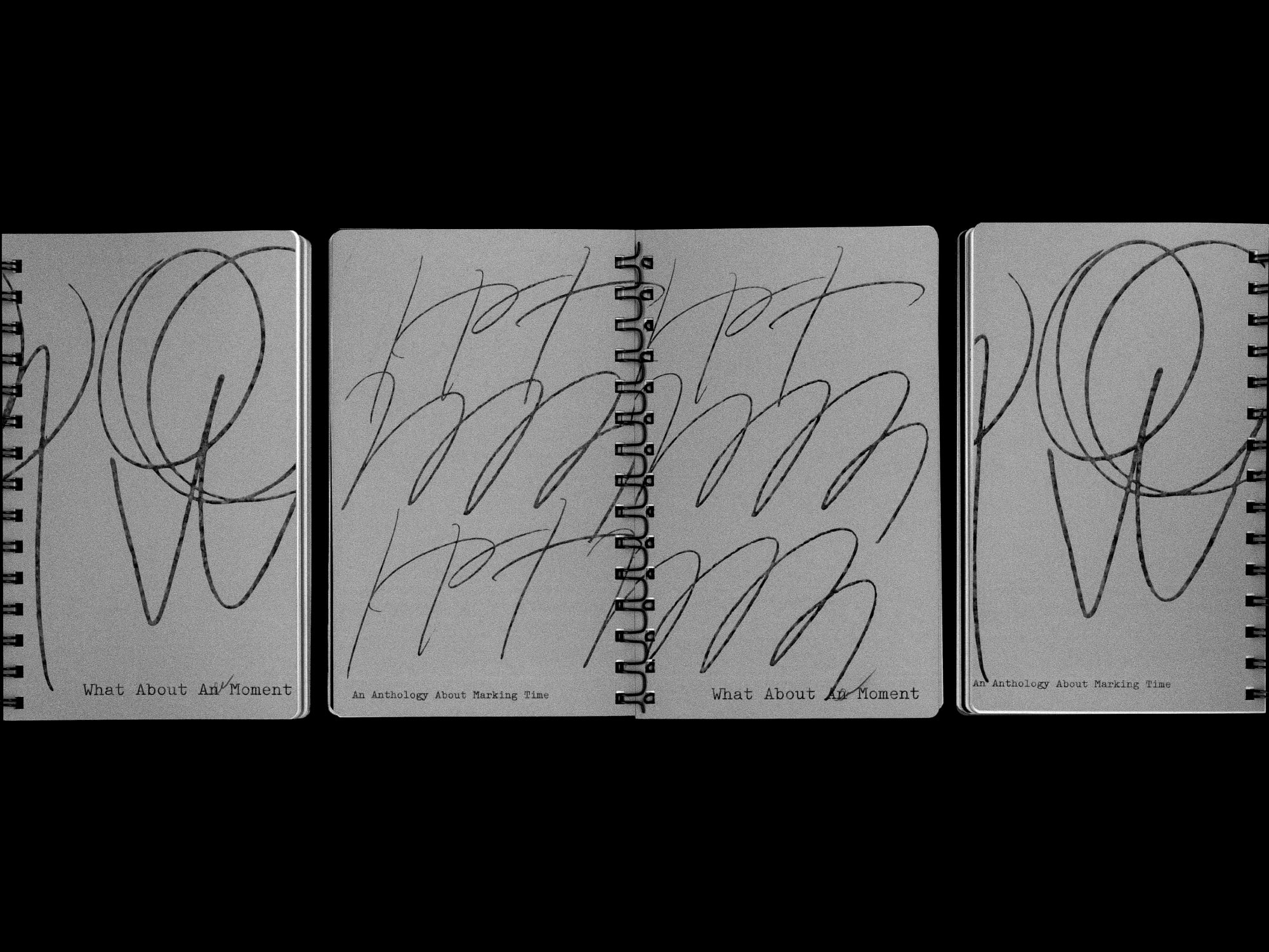 Anthology, What About A Moment. 2024. An anthology about marking time. 5 x 8 ”