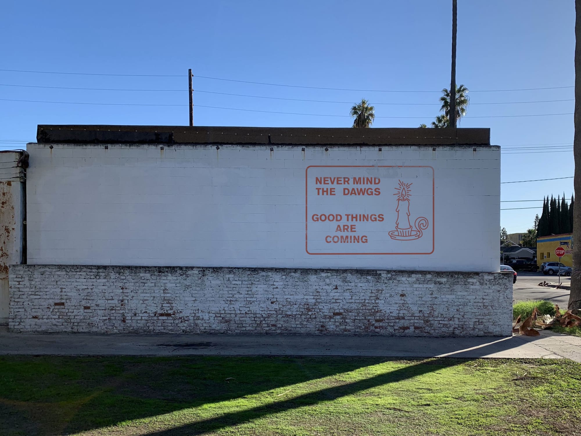 A Mad Man Tells The Truth Latex paint on wall