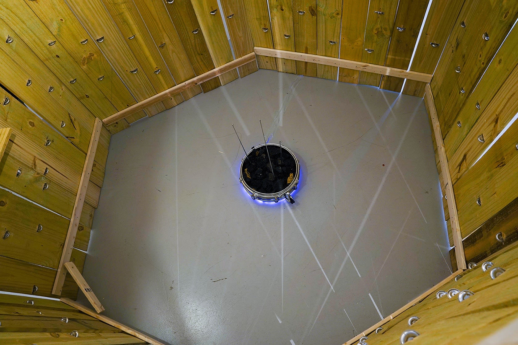 An Invisible Substance (wooden fence), 2021