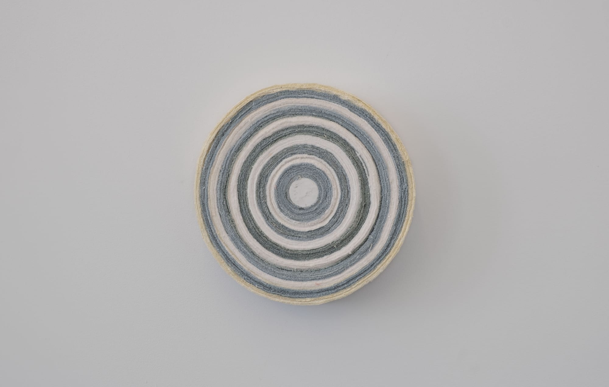 Calendar, 2021 Dyed and bleached canvas, oil on wood