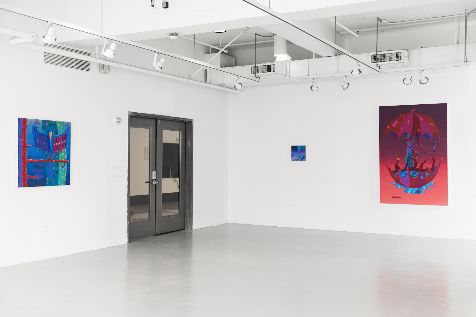 Installation of 2024 Painting/Printmaking MFA Thesis Exhibition