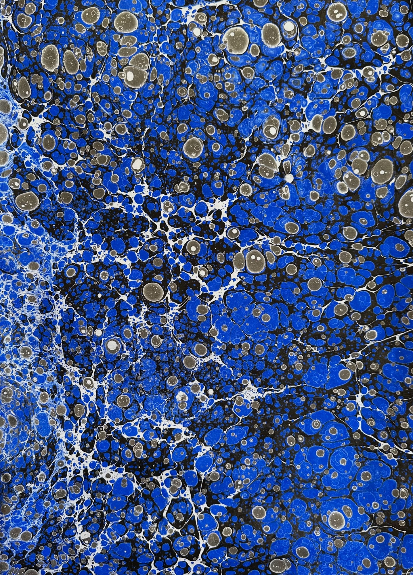 a water choreography, marbled paper, 2024