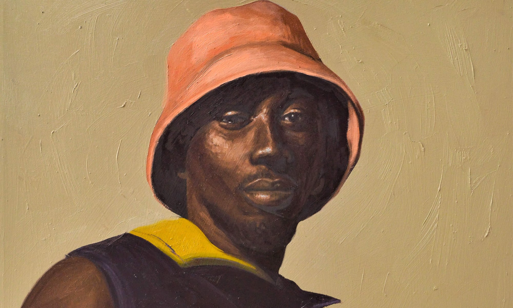 Oliver Okolo - The so-called black man - 2022 - 90cm H x 82,5cm W - Oil on canvas