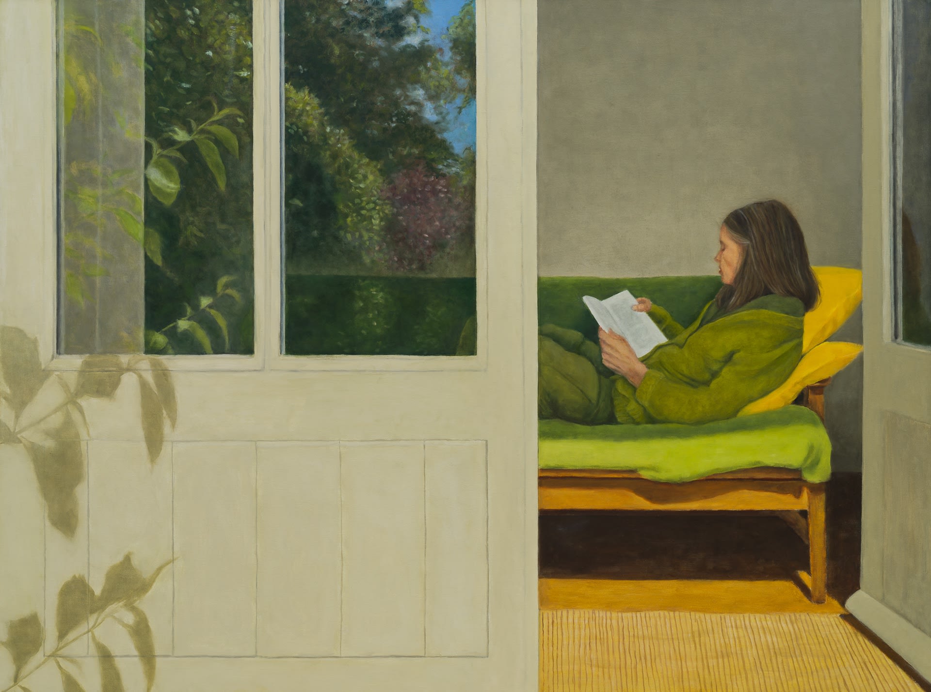 Do We Read To Feel We Are Not Alone ? 135 x 180 cm, oil on linen