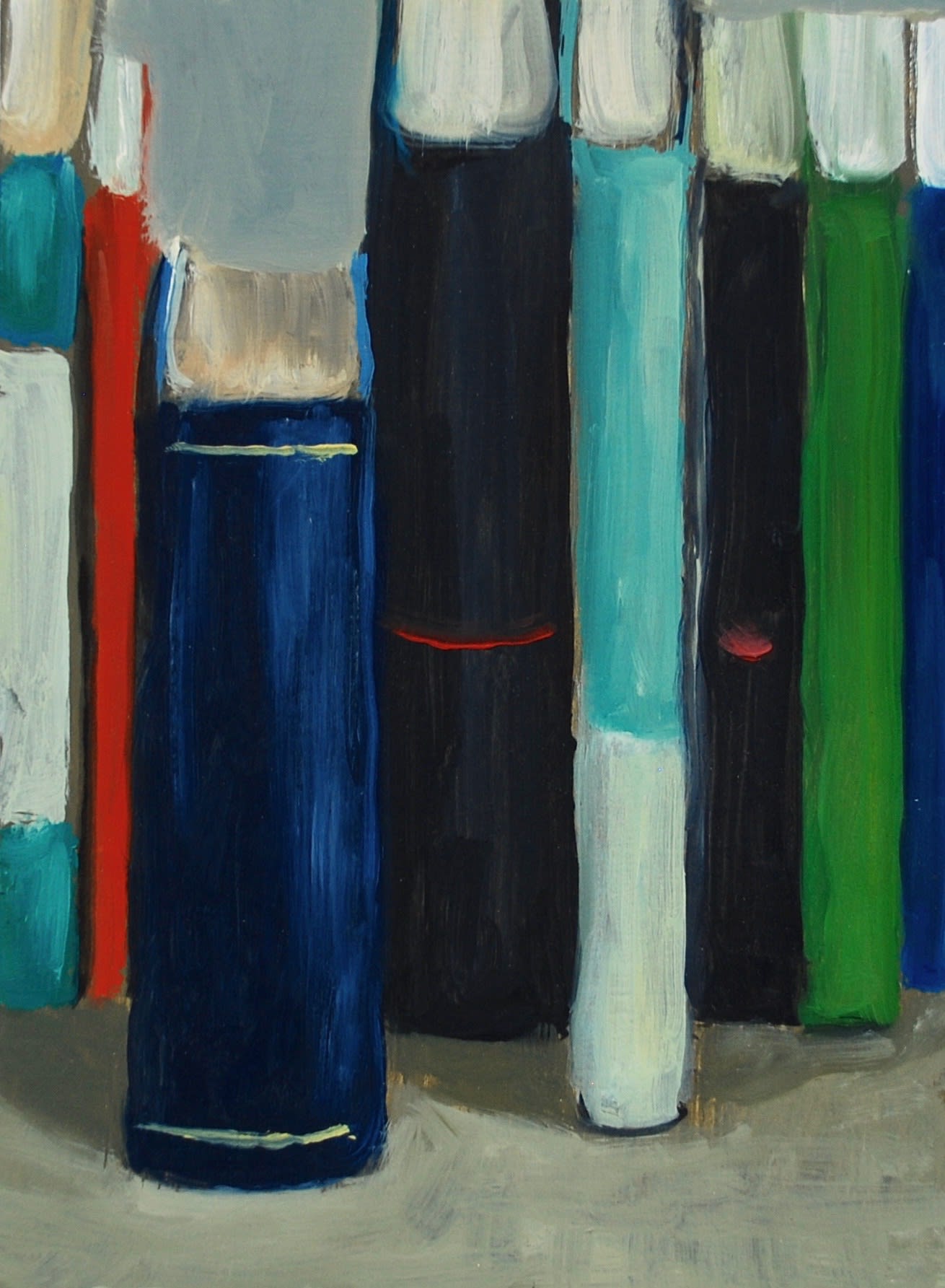Bookends study 1 15 x 17 cm oil on panel