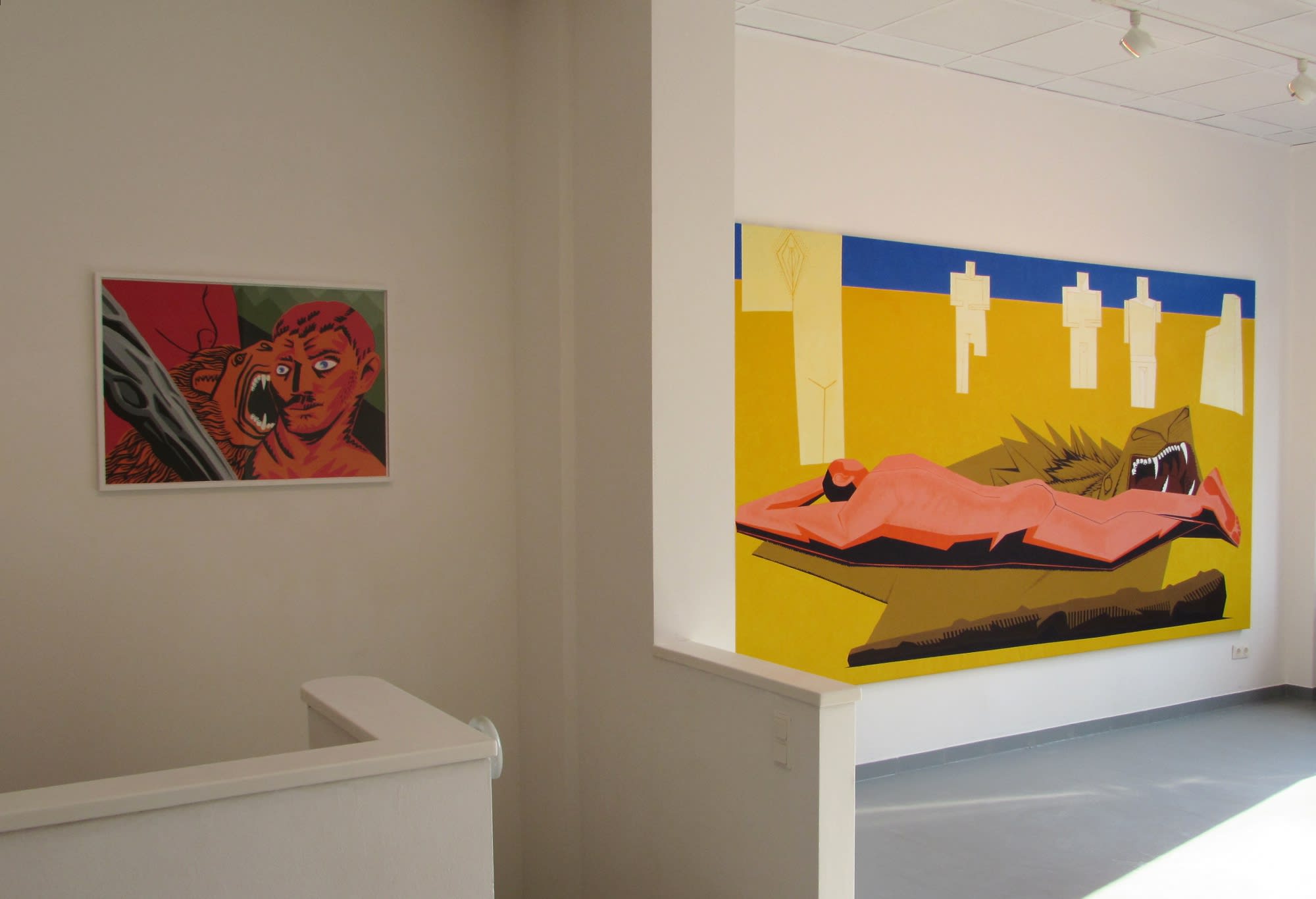 'Torrid Geometry' solo exhibition by Alexandru Radvan installation view at Anaid Art Gallery Berlin in 2016