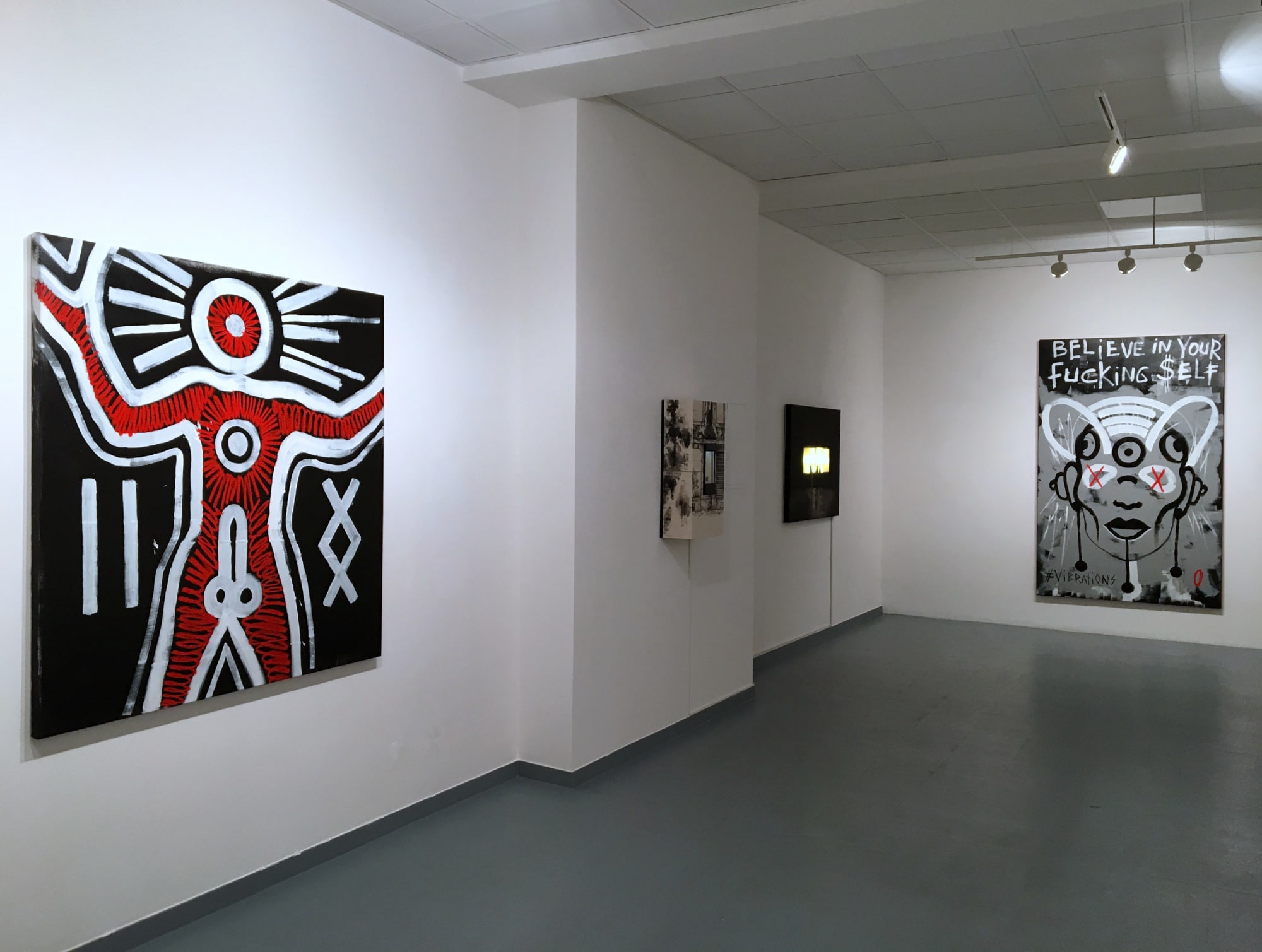 White Blood and Red Snow group exhibition at Anaid Art Gallery Berlin 2017 installation view