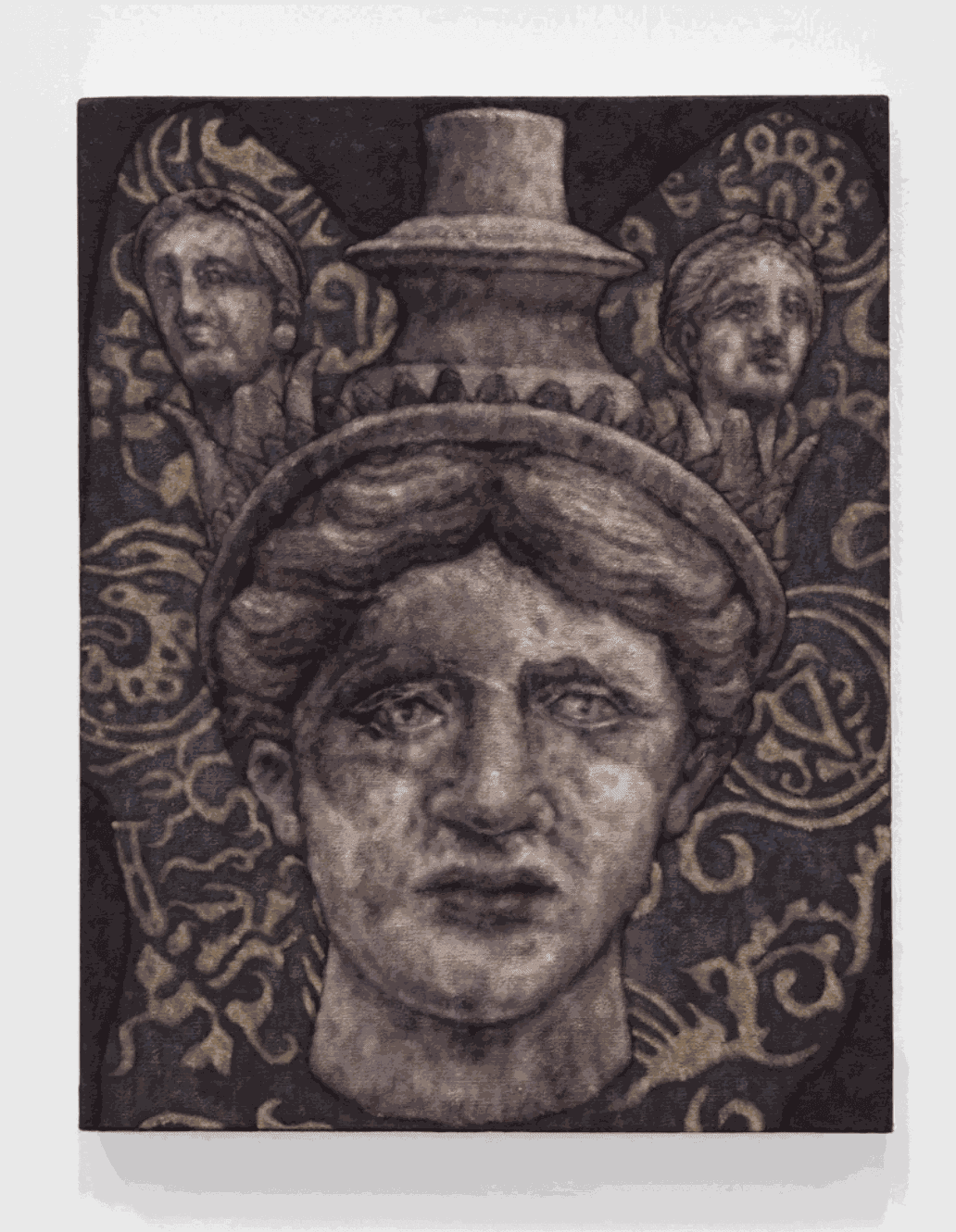 Jennifer Carvalho, Terracotta vase and cloth of honour, 2022