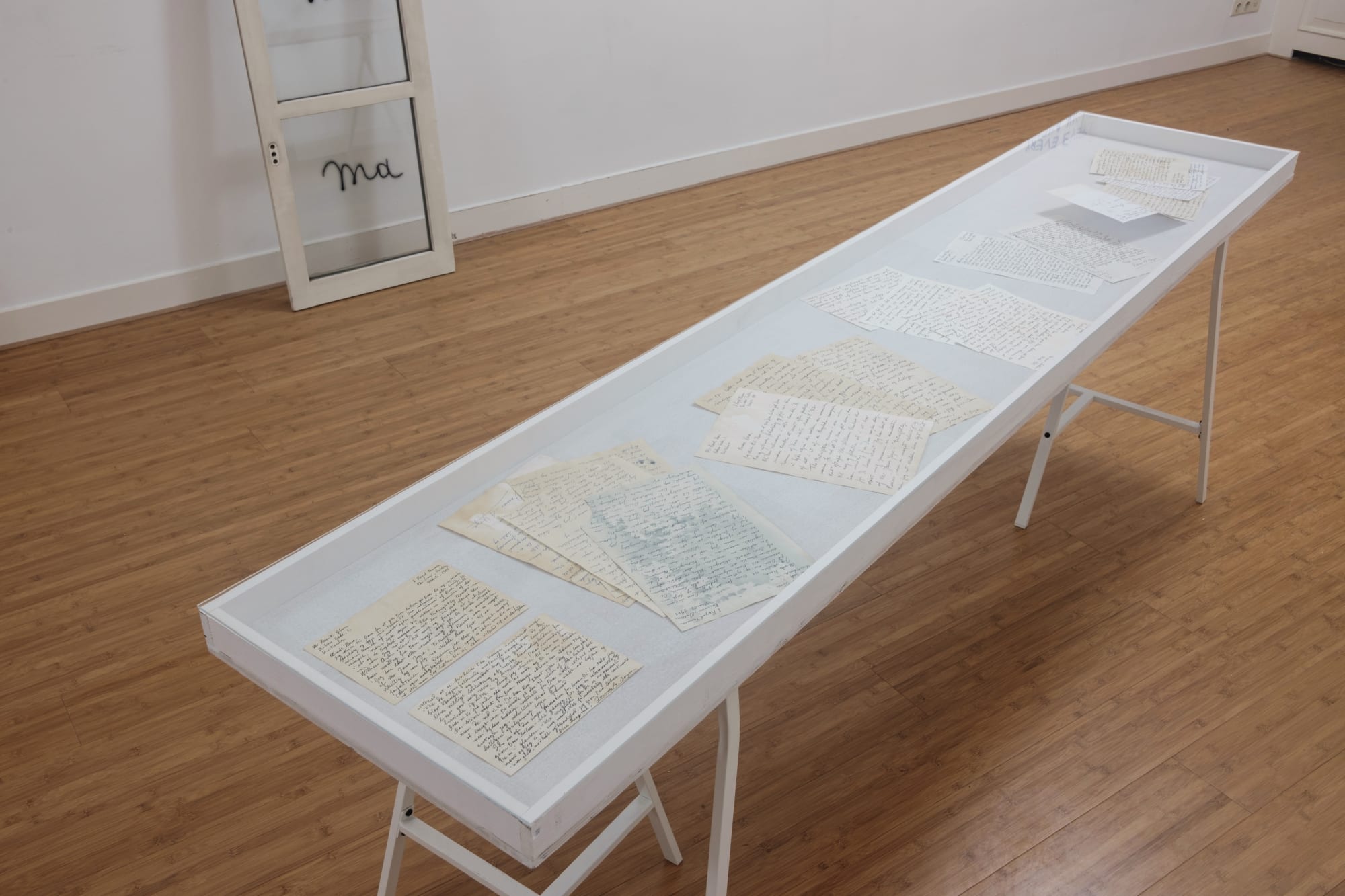 Dora Garc&iacute;a, 12 attempts to forge a letter from Joyce to Ibsen, 2014.