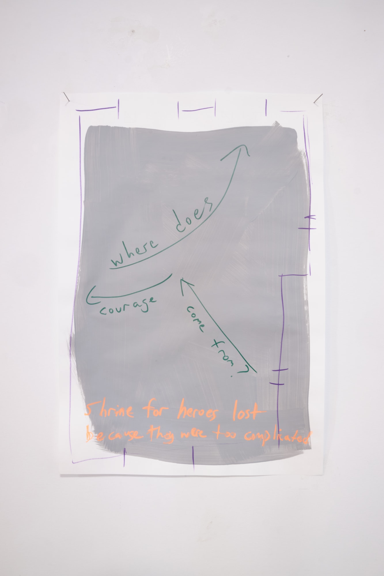 Jeremiah Day, Courage Source; Performance Notation, 2022.