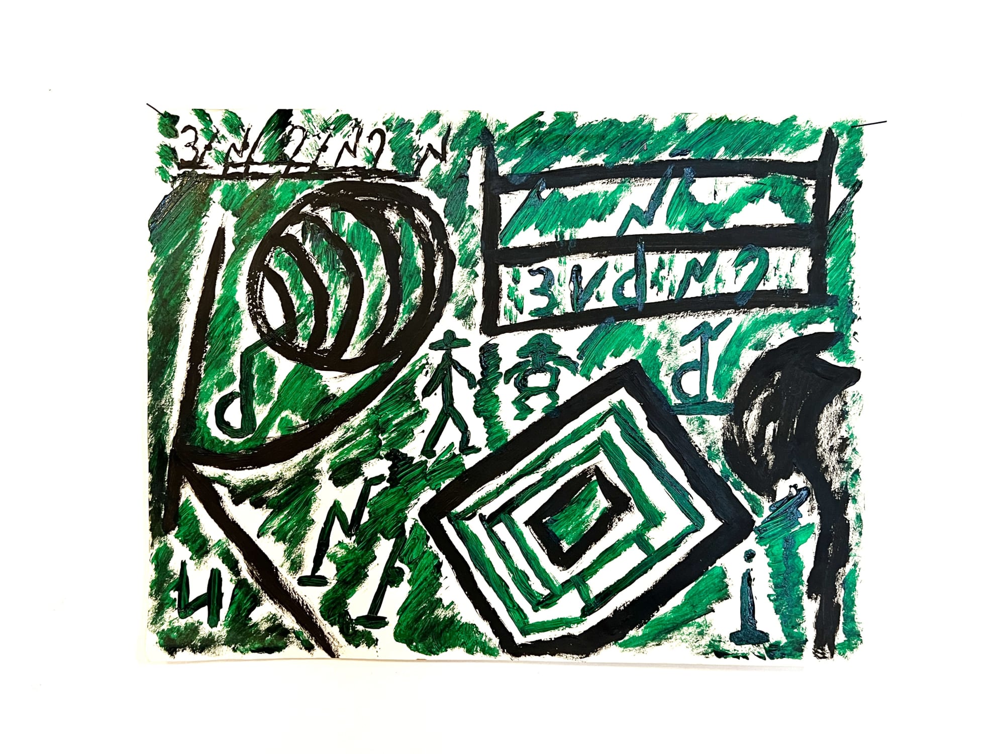 Rainbow Soulclub (Parry Person), Untitled, 2013 Acrylic on paper, 29 x 38.5 cm.