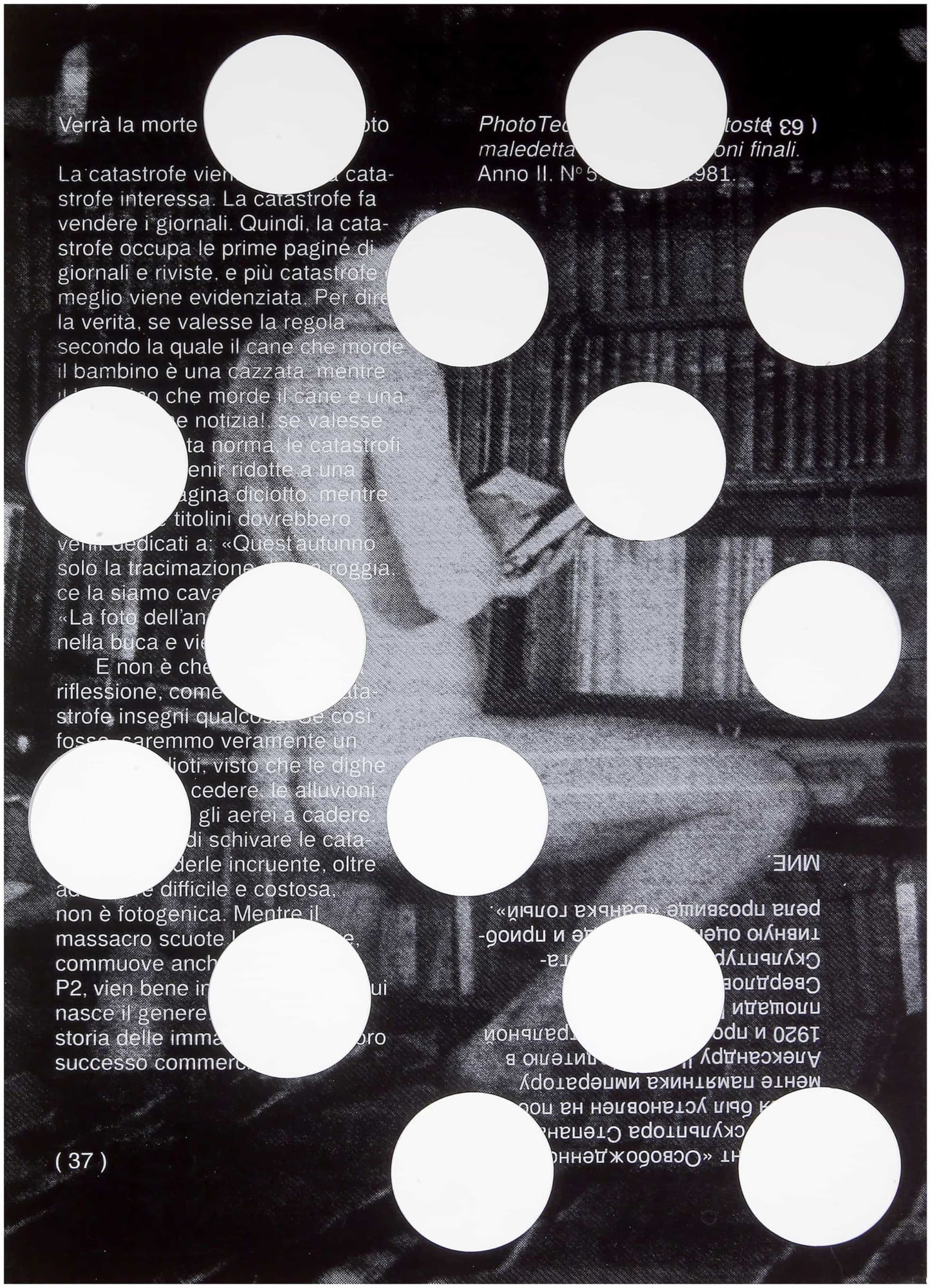 Werker Collective, Print Punch 18 (side a), 2023, screen print on Fedrigoni paper, 74×53×2,6 cm.