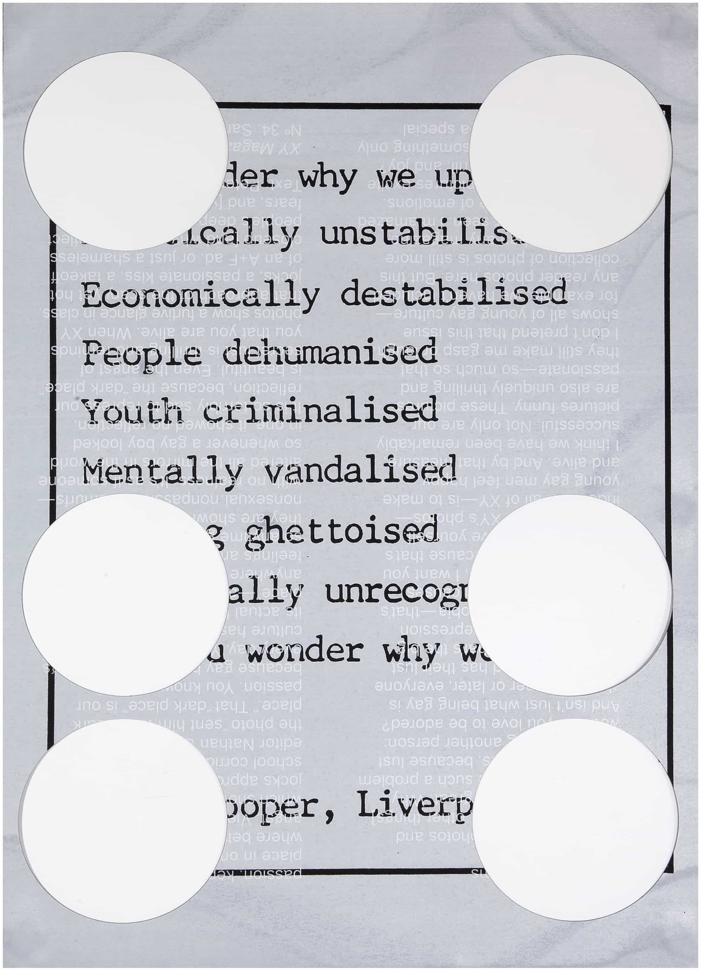 Werker Collective | A Gestural History of the Young Worker, Print Punch