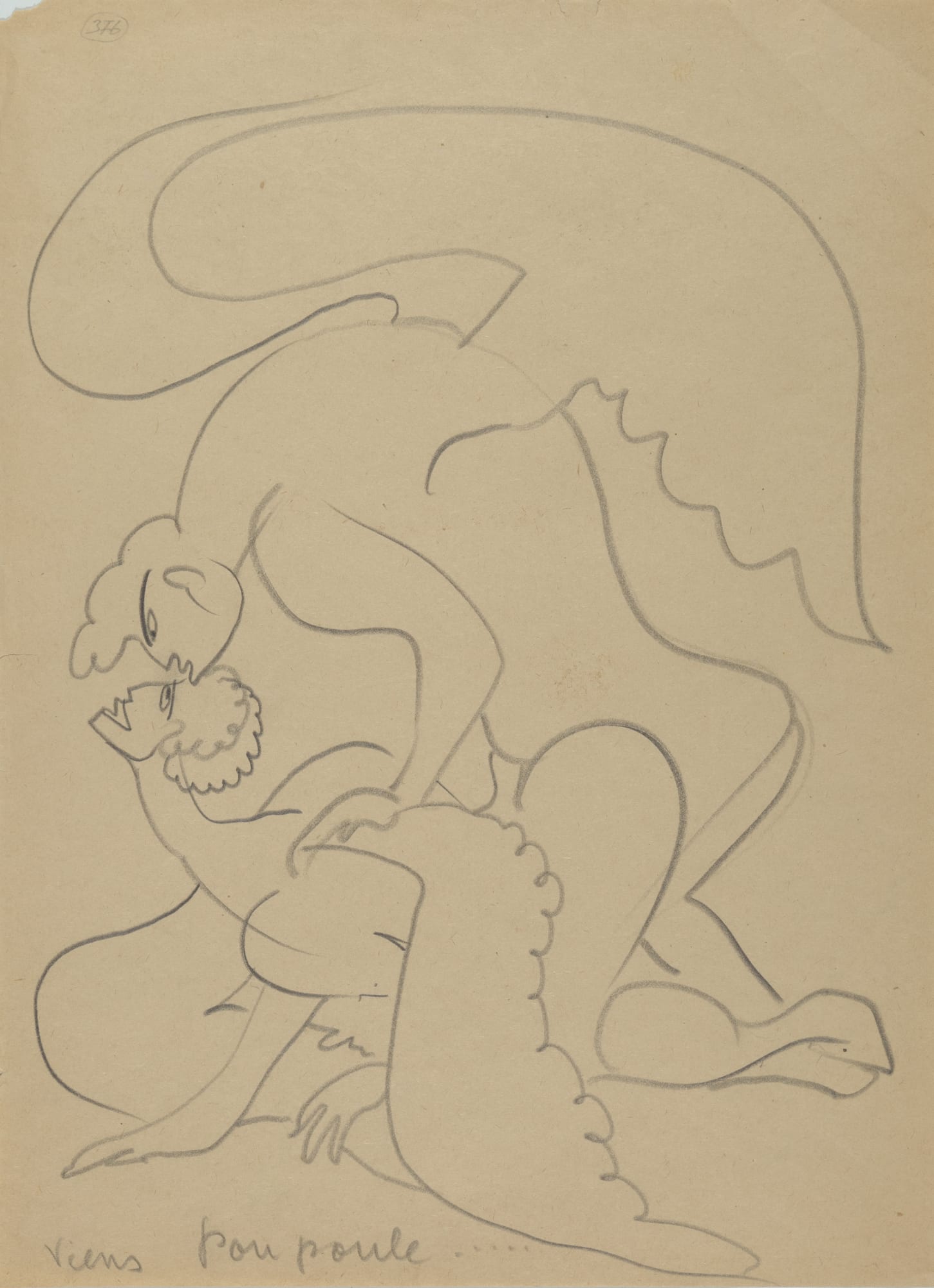 Sergei Eisenstein Untitled, c. 1930s-1940s Graphite on paper 37,1 x 27,2 cm Unframed