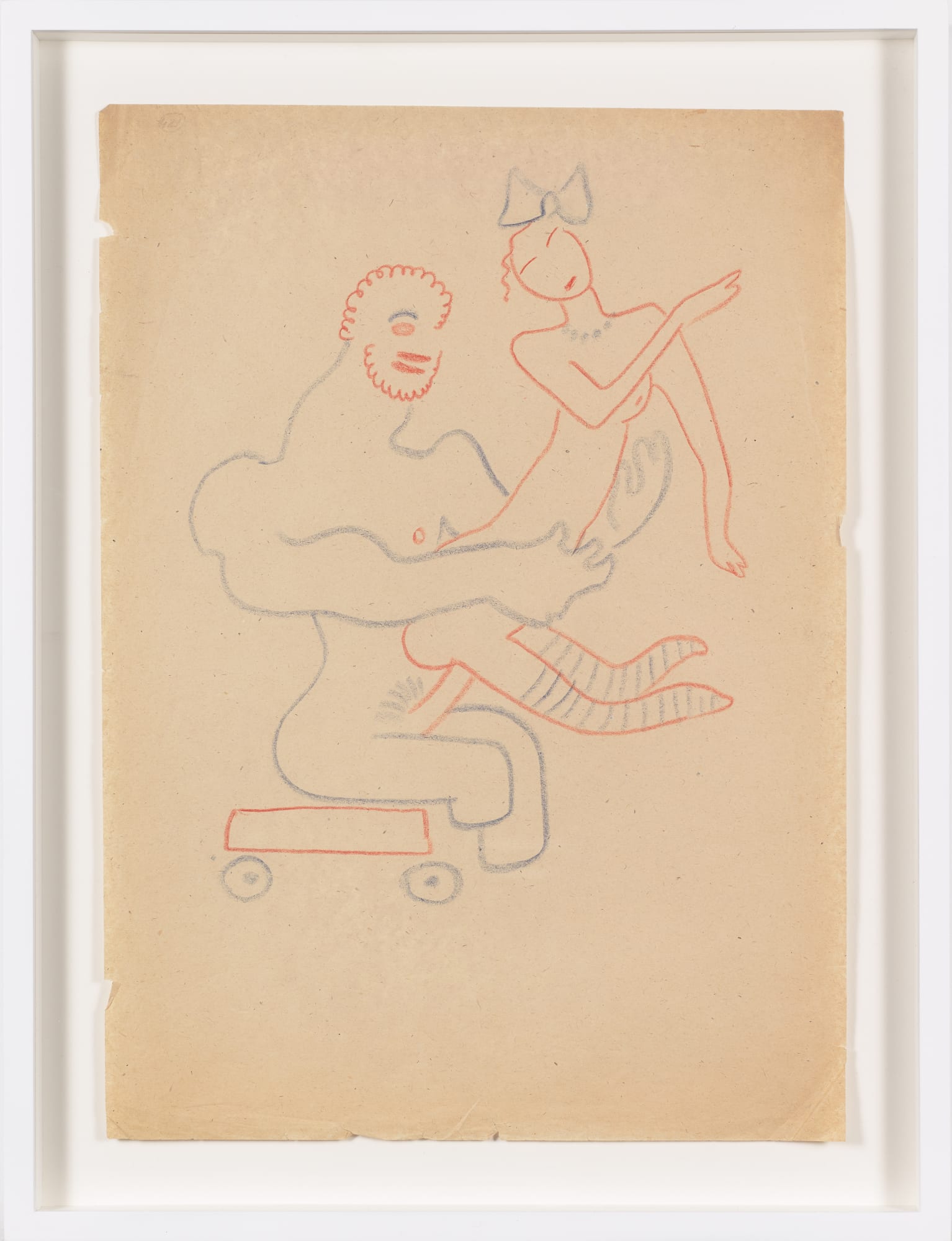 Sergei Eisenstein Untitled, c. 1930s-1940s Graphite and coloured pencil on paper 41,6 x 29,7 cm Framed