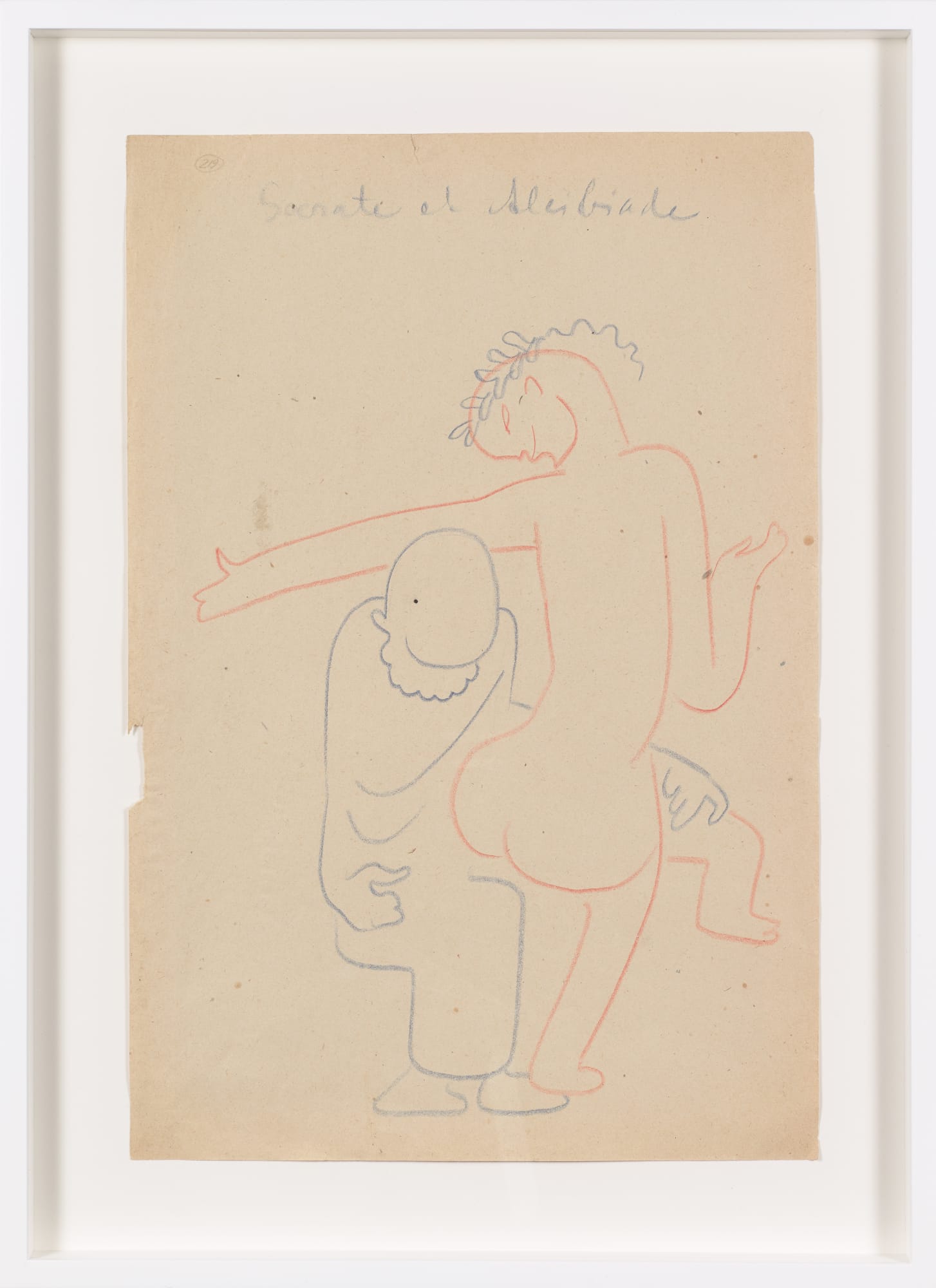 Sergei Eisenstein Untitled, c. 1930s-1940s Graphite and coloured pencil on paper 29,1 x 21,6 cm Framed