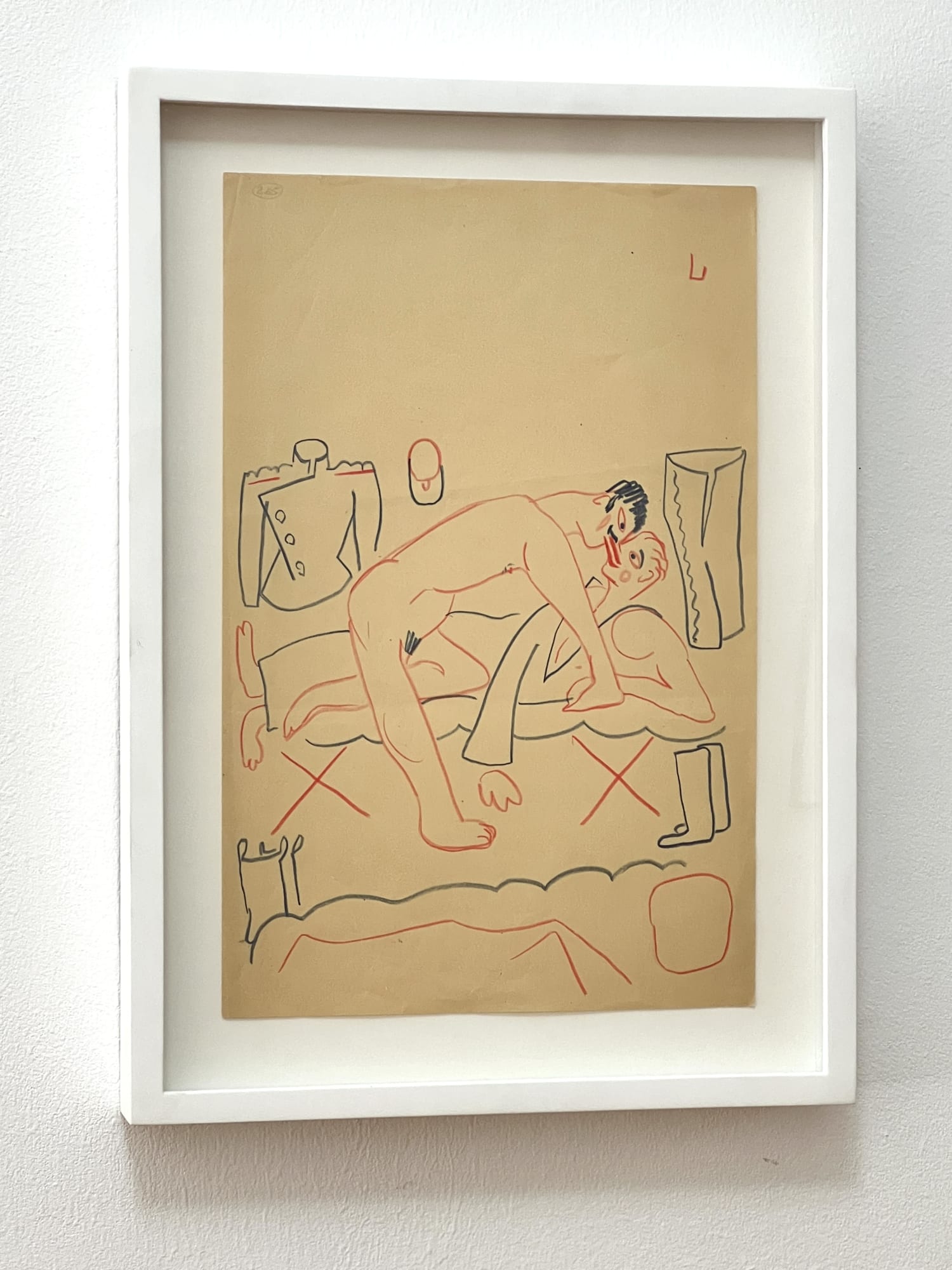 Sergei Eisenstein Untitled, c. 1930s-1940s Colour pencil on paper 32,9 x 21,6 cm Framed